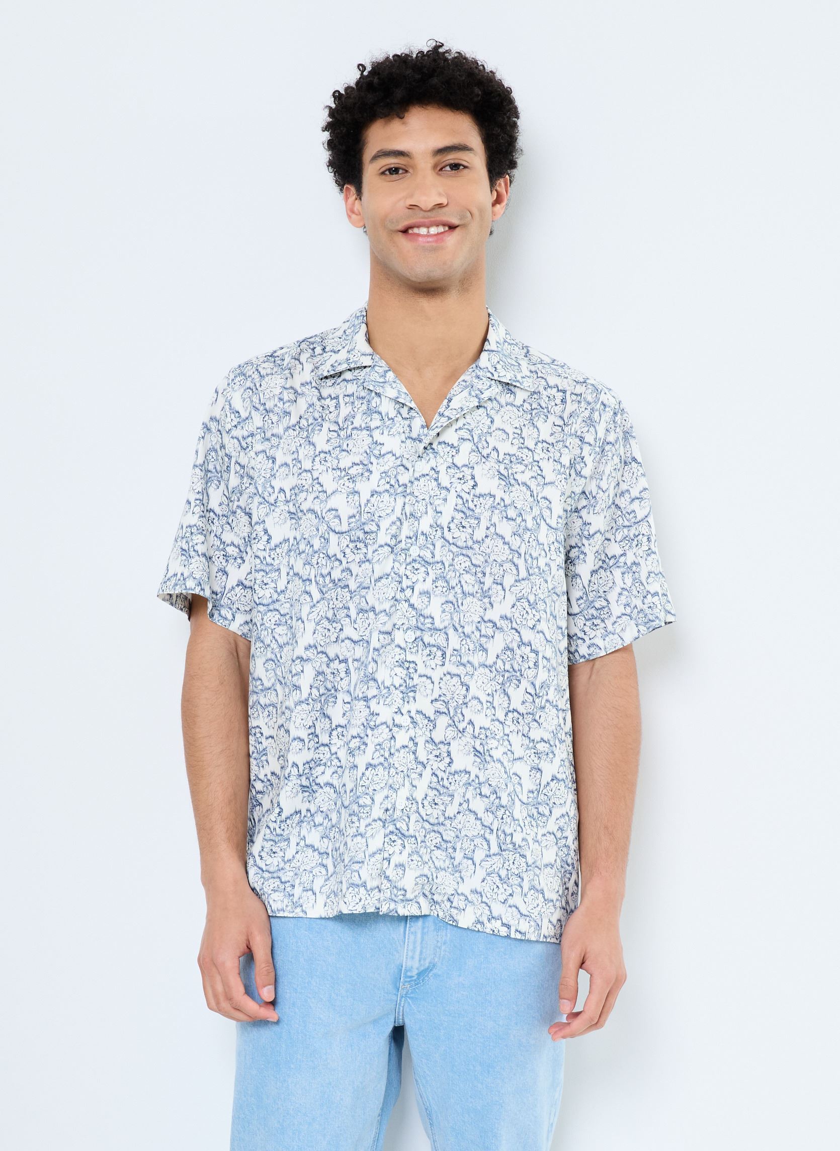 Vêtements Only & Sons ONSDASH LIFE REG AOP SS RESORT SHIRT pour Accessoires