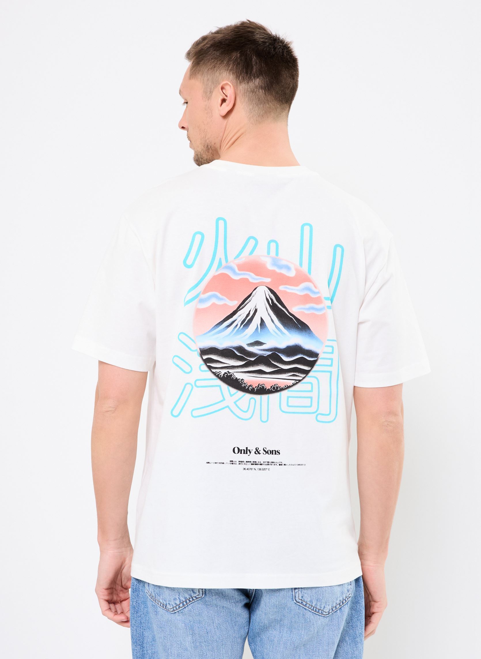 Camisetas de manga corta ONSMOUNTAIN LOGO RLX SS TEE CS hombre blanco Only & Sons Camisetas de manga corta ONSMOUNTAIN LOGO RLX SS TEE CS hombre blanco CLOUD DANCER