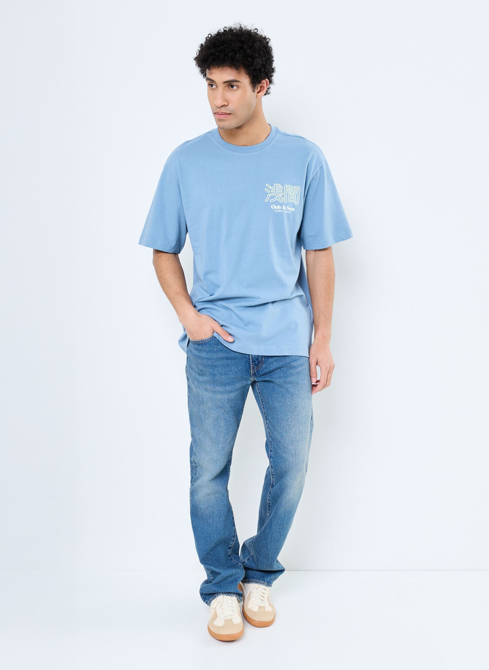 Kurzarm-T-Shirts ONSMOUNTAIN LOGO RLX SS TEE CS herren blau Only & Sons Kurzarm-T-Shirts ONSMOUNTAIN LOGO RLX SS TEE CS herren blau SPRING LAKE