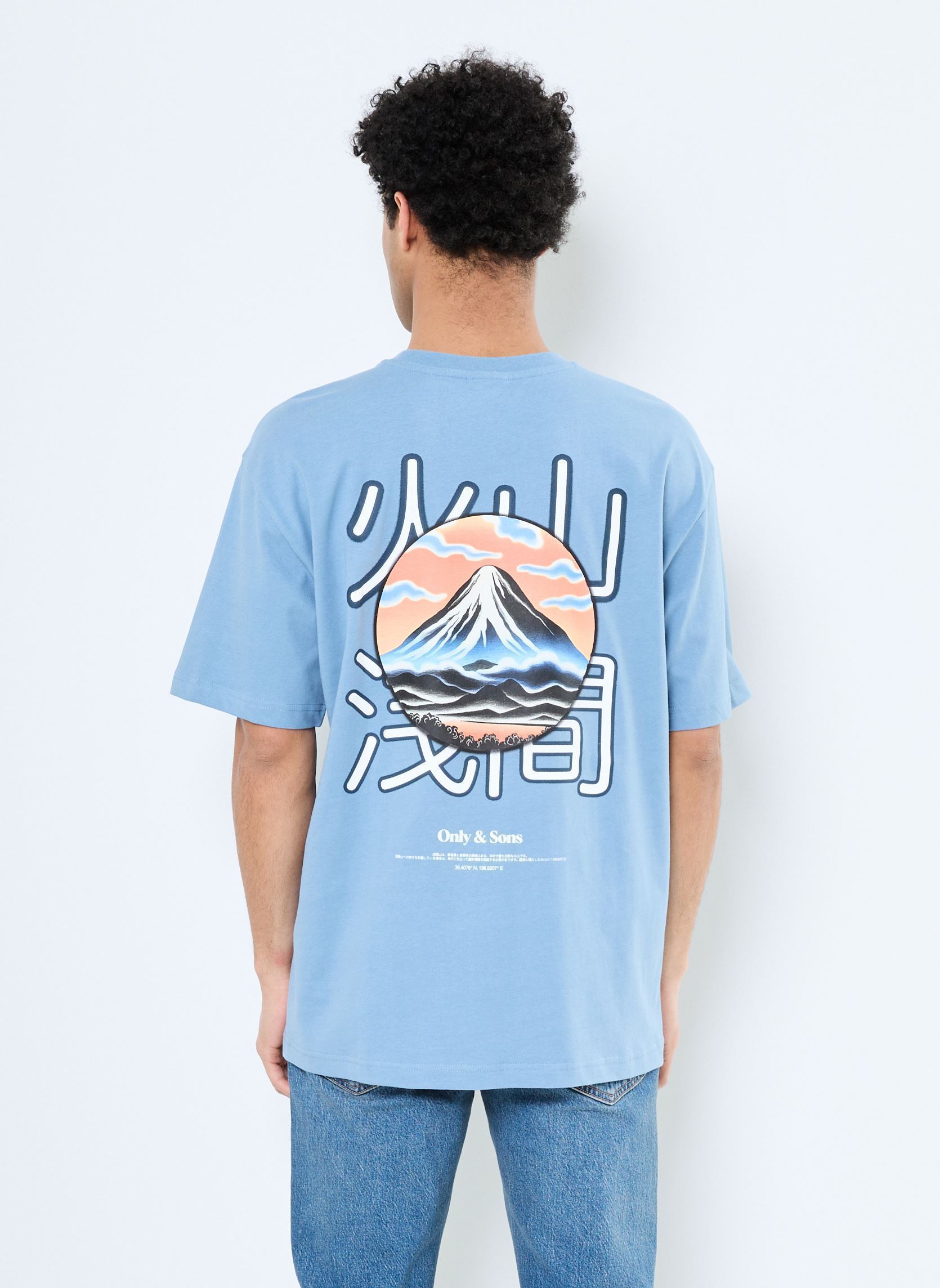 Kurzarm-T-Shirts ONSMOUNTAIN LOGO RLX SS TEE CS herren blau Only & Sons Kurzarm-T-Shirts ONSMOUNTAIN LOGO RLX SS TEE CS herren blau SPRING LAKE