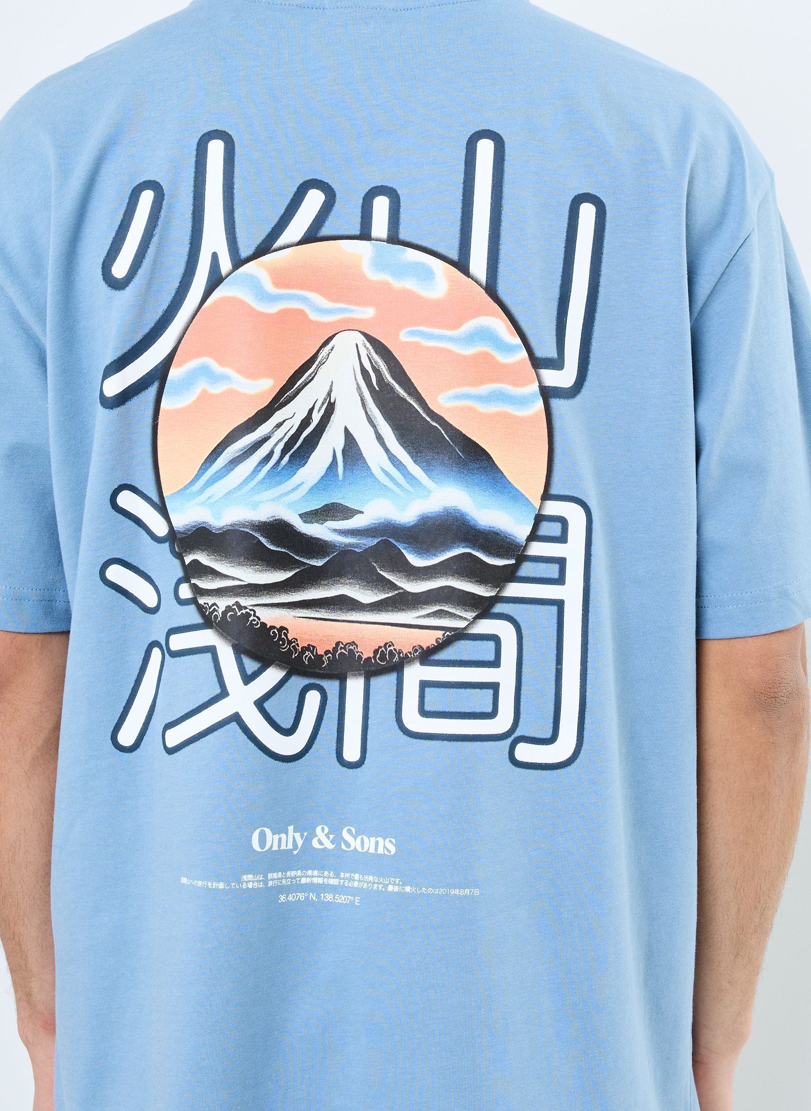 Kurzarm-T-Shirts ONSMOUNTAIN LOGO RLX SS TEE CS herren blau Only & Sons Kurzarm-T-Shirts ONSMOUNTAIN LOGO RLX SS TEE CS herren blau SPRING LAKE