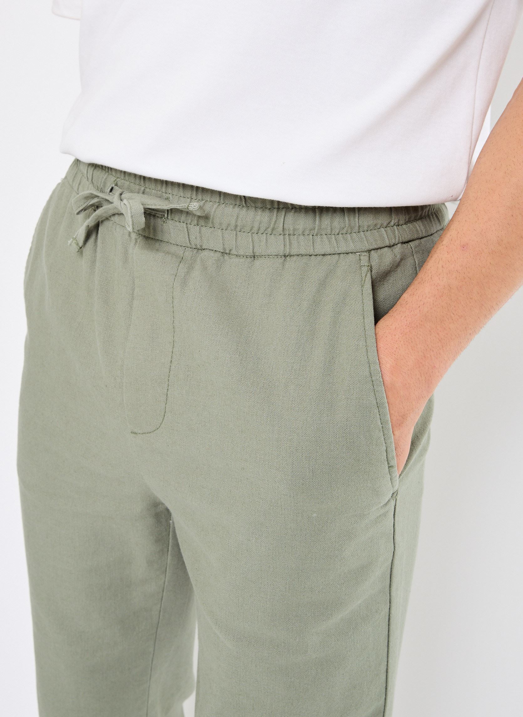 Weite Hosen ONSSINUS LOOSE 0007 COT LIN PANT NOOS herren grün Only & Sons Weite Hosen ONSSINUS LOOSE 0007 COT LIN PANT NOOS herren grün SEA SPRAY