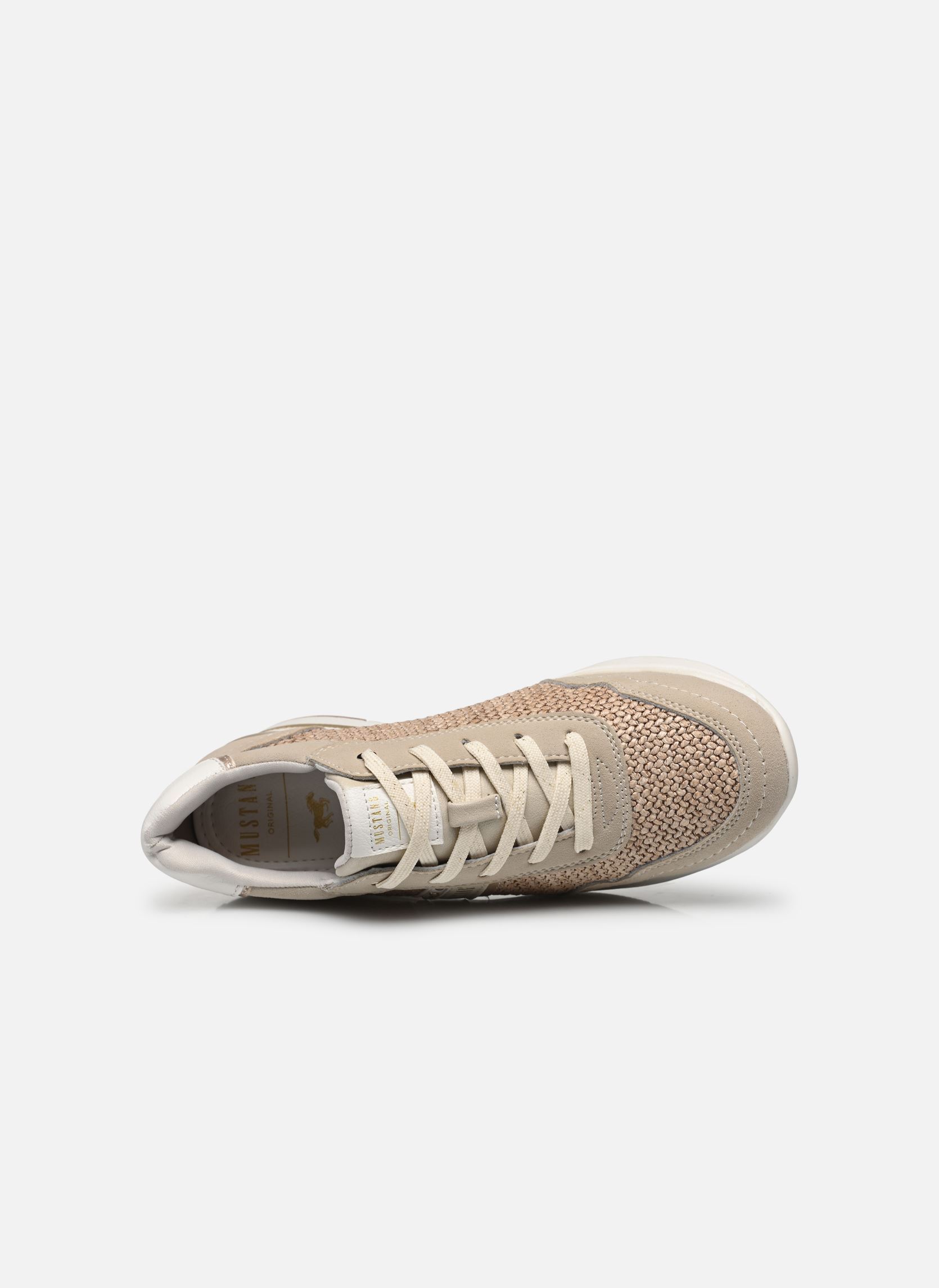 Baskets compensées 1378306 femme beige Mustang shoes Baskets compensées 1378306 femme beige Beige