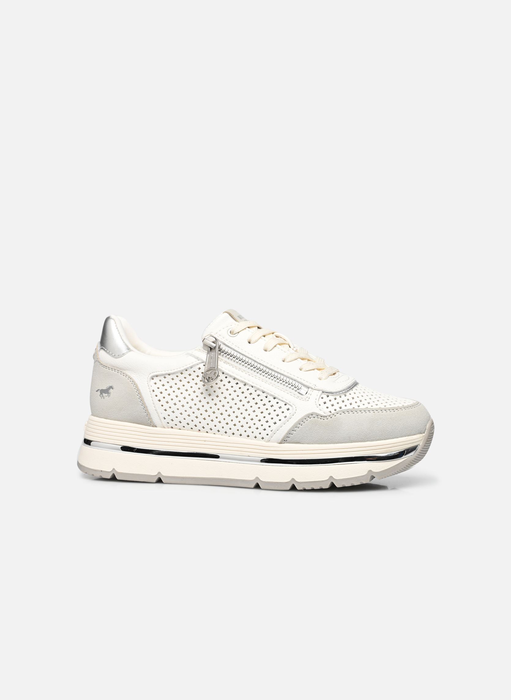 Baskets basses 1498302 femme blanc Mustang shoes Baskets basses 1498302 femme blanc Weiss