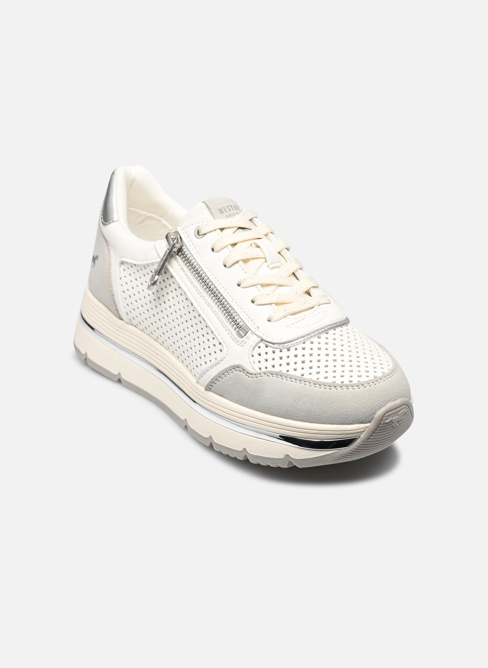 Baskets basses 1498302 femme blanc Mustang shoes Baskets basses 1498302 femme blanc Weiss
