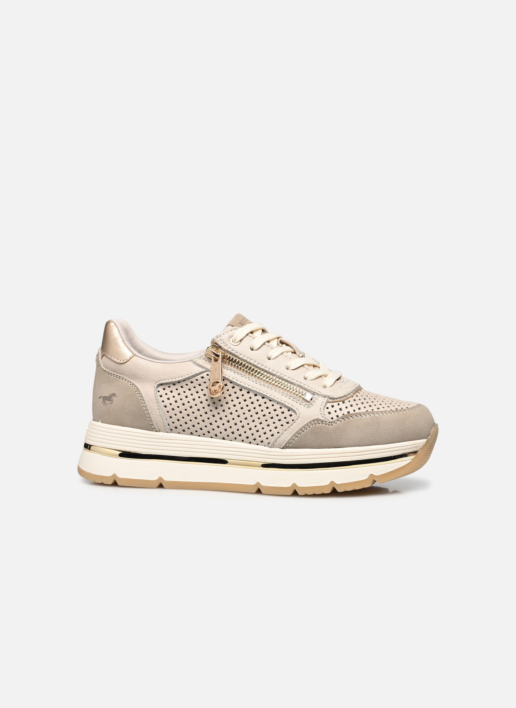 Baskets basses 1498302 femme beige Mustang shoes Baskets basses 1498302 femme beige Taupe
