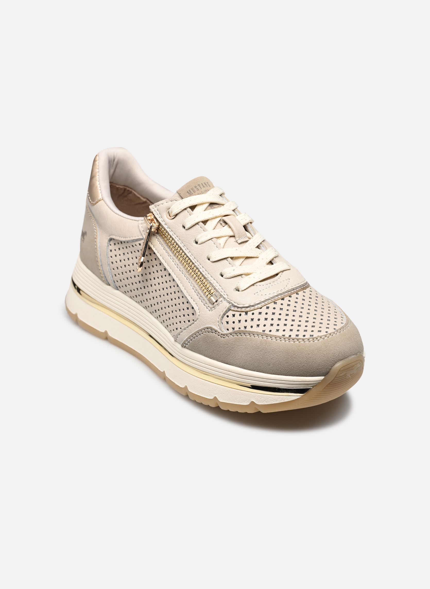 Baskets basses 1498302 femme beige Mustang shoes Baskets basses 1498302 femme beige Taupe