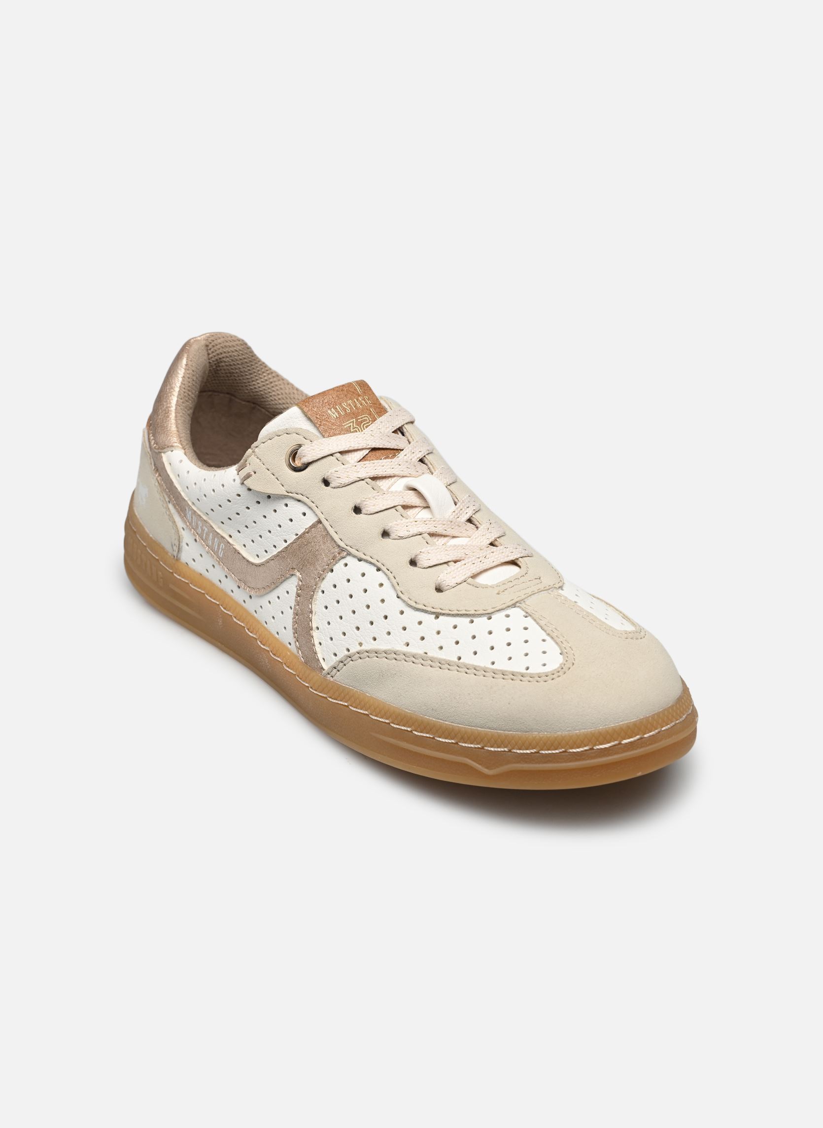 Sneakers basse 1511302 donna bianco Mustang shoes Sneakers basse 1511302 donna bianco Ivory