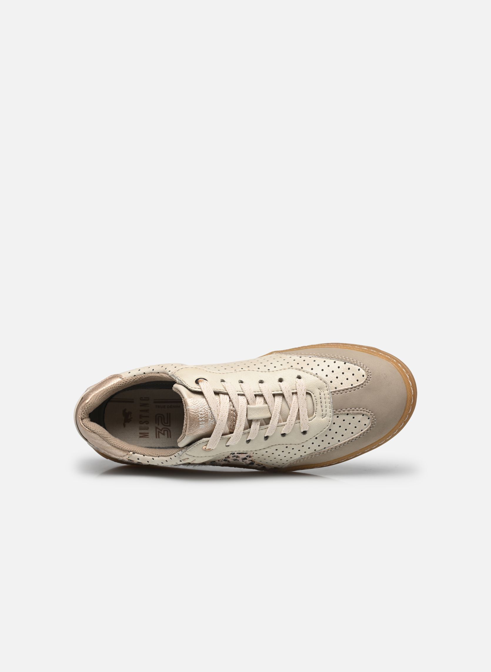 Baskets basses 1511302 femme blanc Mustang shoes Baskets basses 1511302 femme blanc Ivory/Taupe