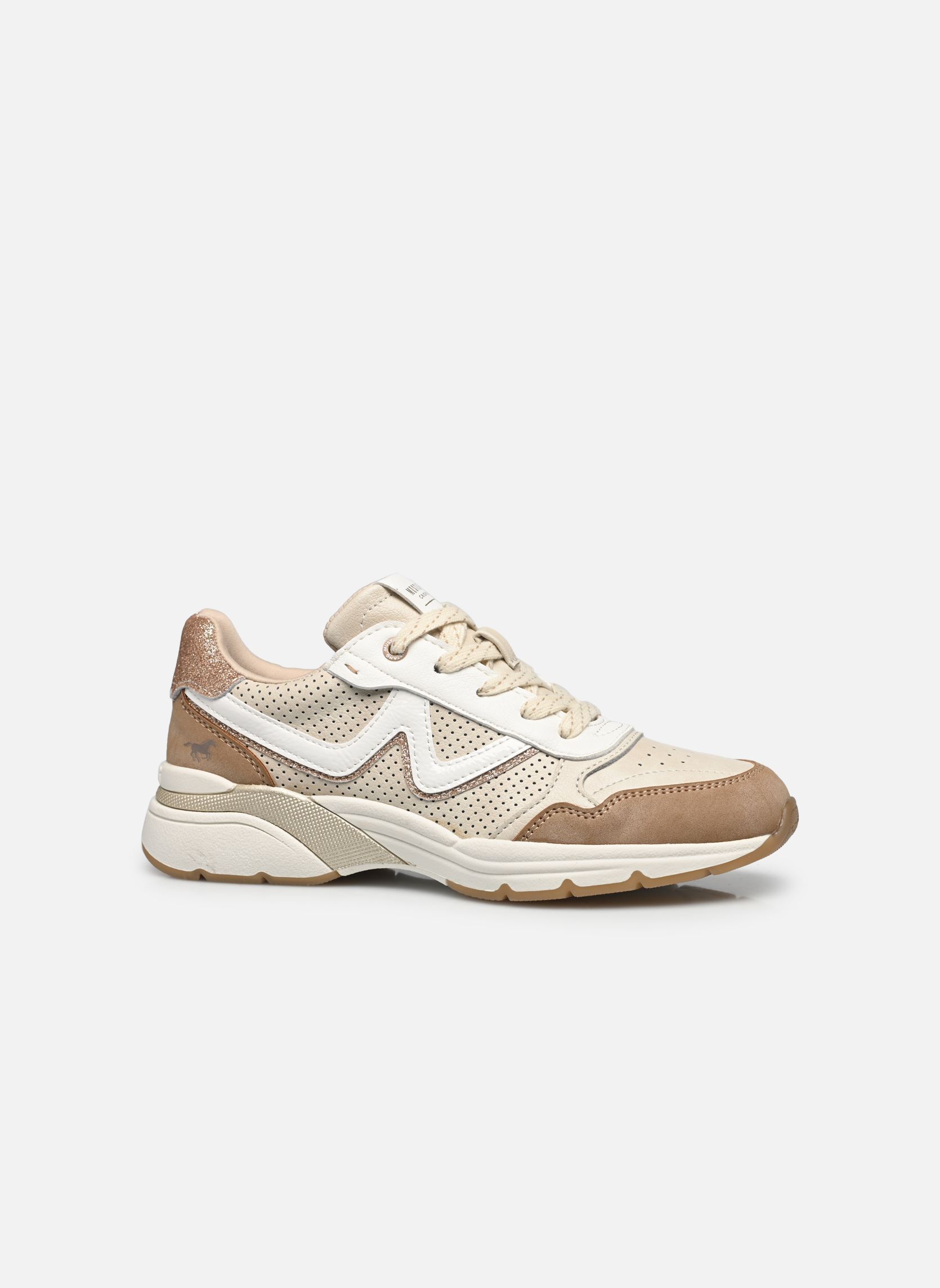 Sneaker 1512302 damen weiß Mustang shoes Sneaker 1512302 damen weiß Erde/Ivory
