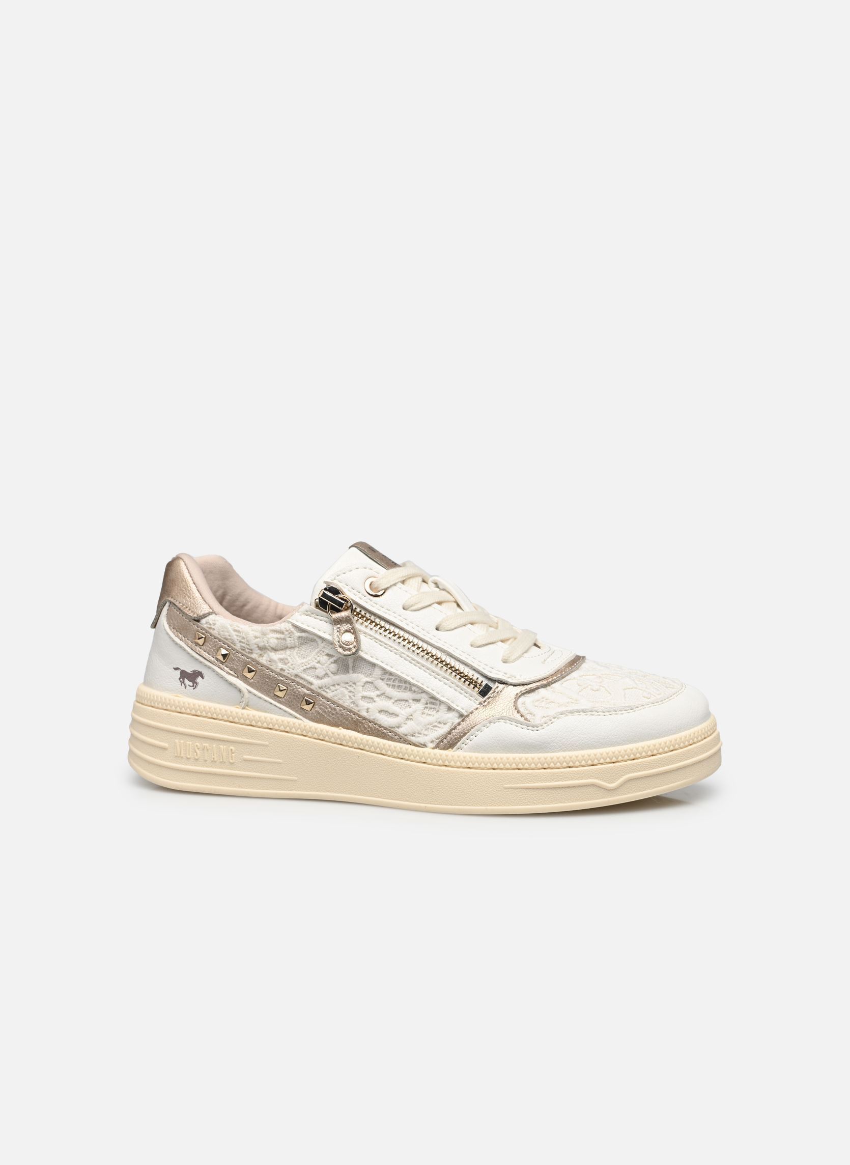 Baskets basses 1514301 femme blanc Mustang shoes Baskets basses 1514301 femme blanc Weiss