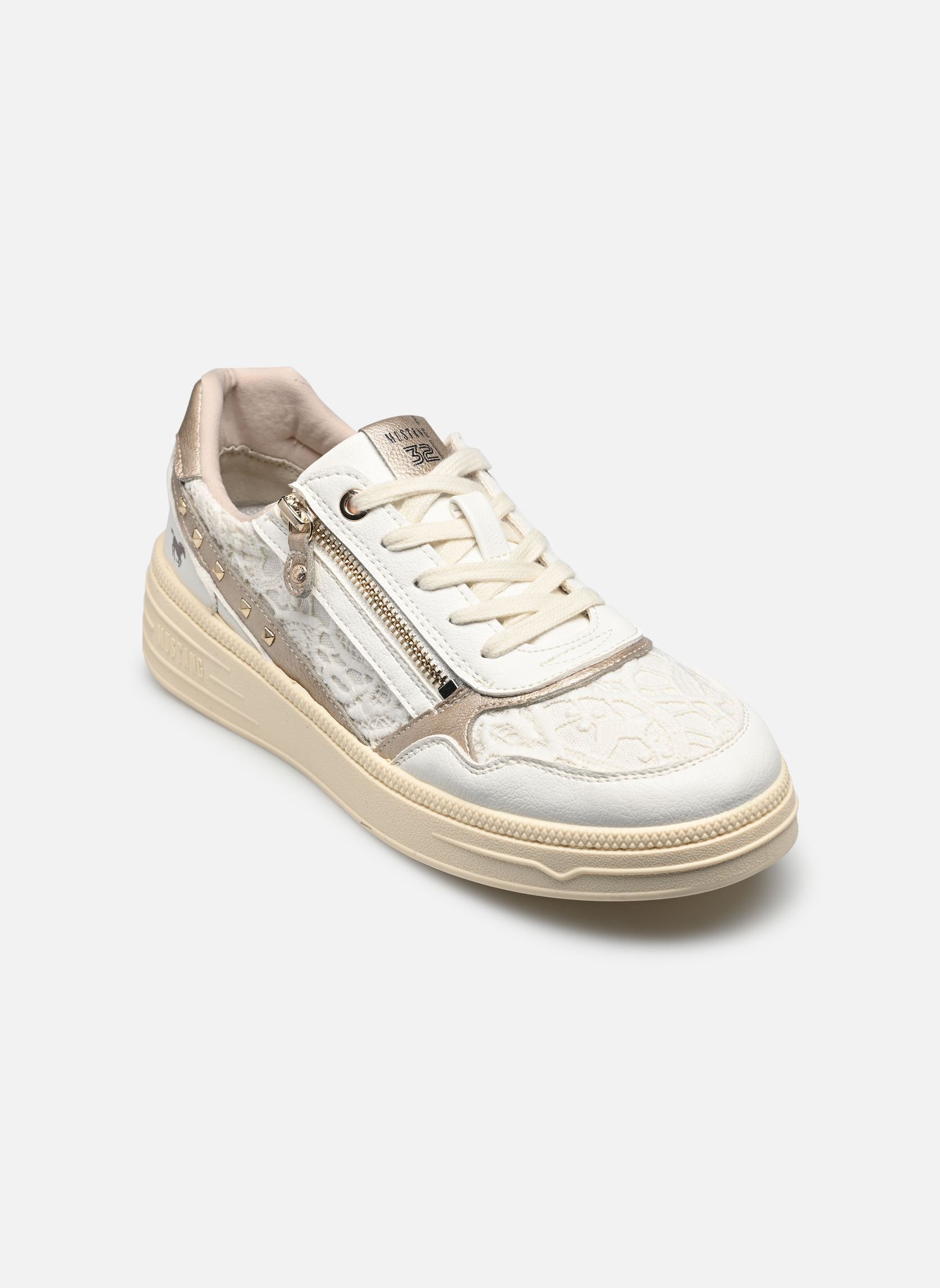 Baskets basses 1514301 femme blanc Mustang shoes Baskets basses 1514301 femme blanc Weiss