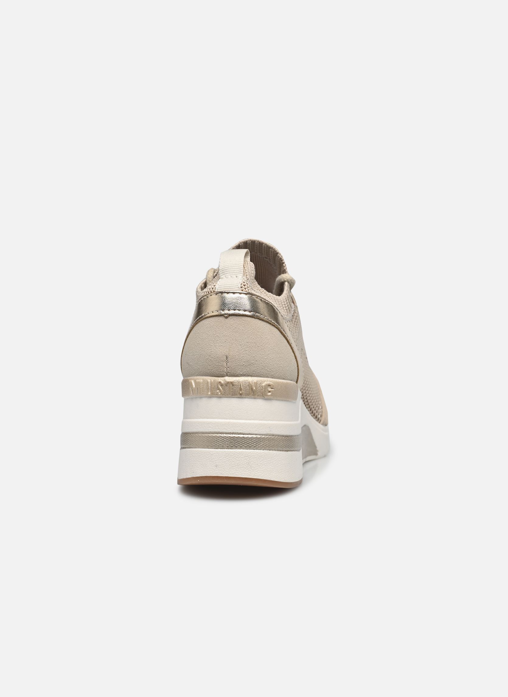 Sleehak sneakers 1303305 dames beige Mustang shoes Sleehak sneakers 1303305 dames beige Beige