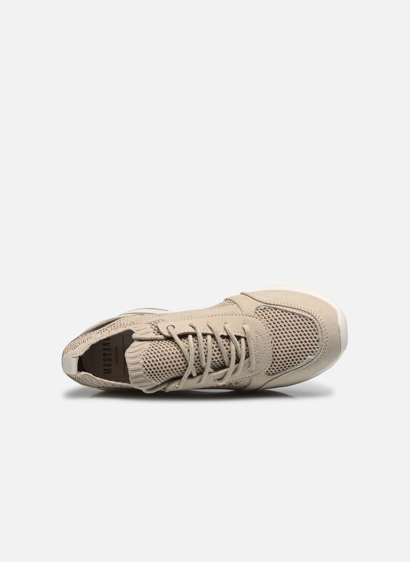 Sleehak sneakers 1303305 dames beige Mustang shoes Sleehak sneakers 1303305 dames beige Beige