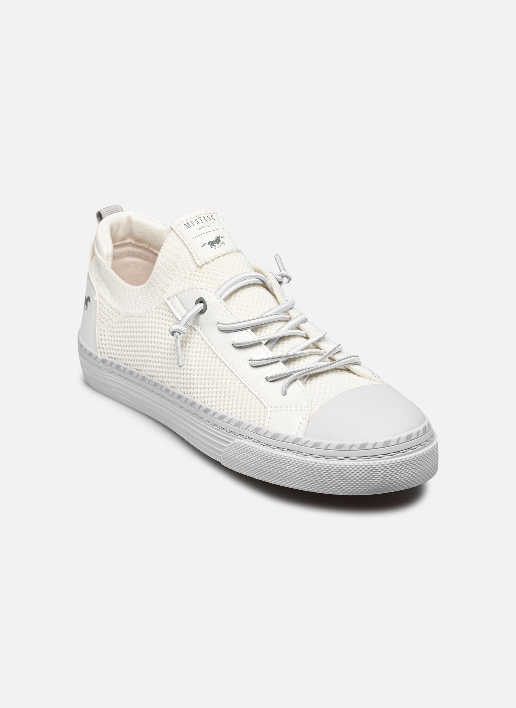 Sneakers di tela 1376309 donna bianco Mustang shoes Sneakers di tela 1376309 donna bianco Weiss