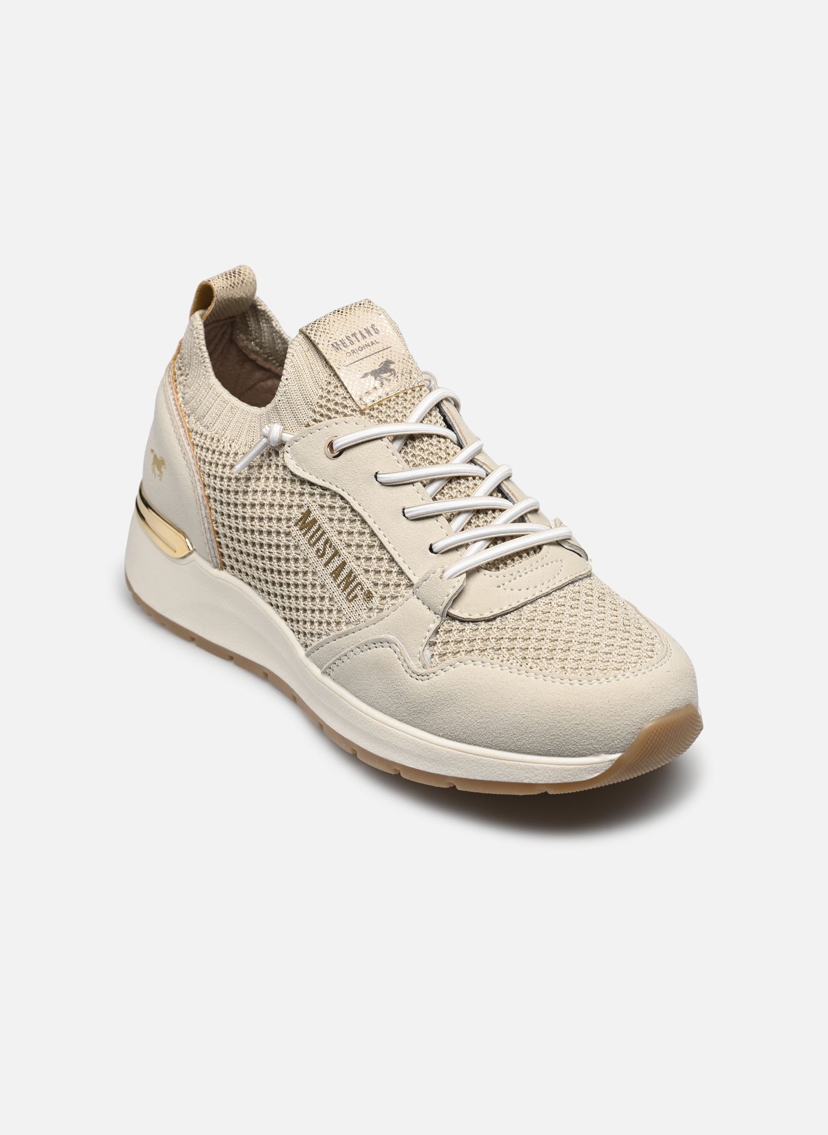 Baskets basses 1487301 femme blanc Mustang shoes Baskets basses 1487301 femme blanc Ivory