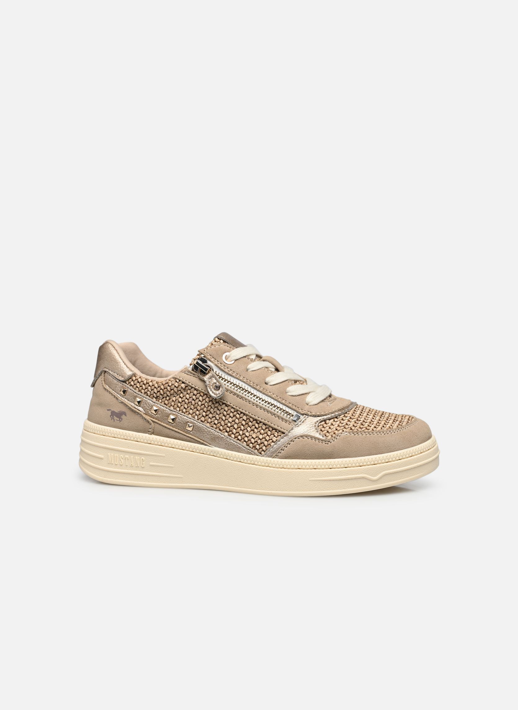 Lage sneakers 1510302 dames beige Mustang shoes Lage sneakers 1510302 dames beige Beige