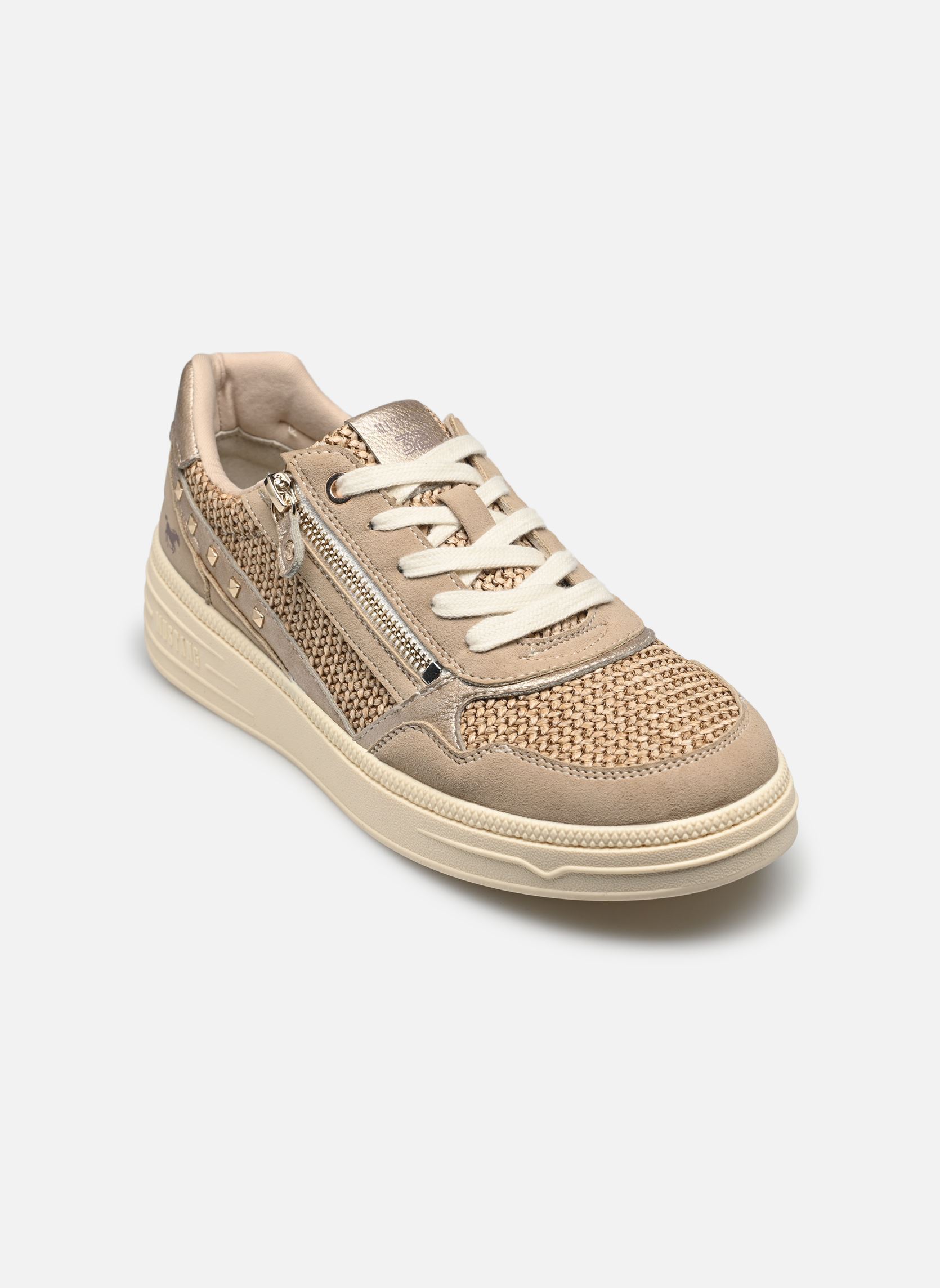 Lage sneakers 1510302 dames beige Mustang shoes Lage sneakers 1510302 dames beige Beige