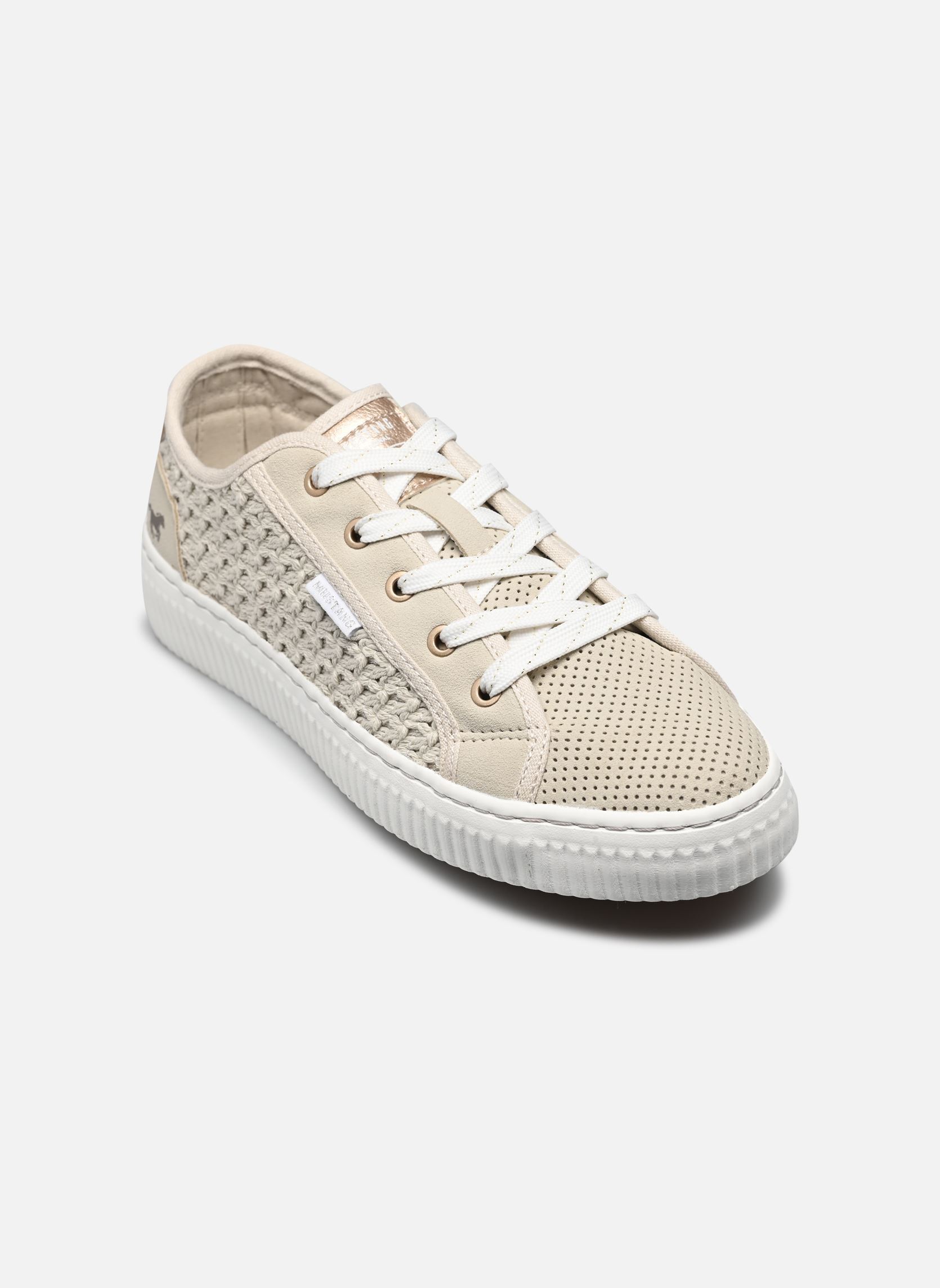 Sneakers basse 1516302 donna bianco Mustang shoes Sneakers basse 1516302 donna bianco Ivory