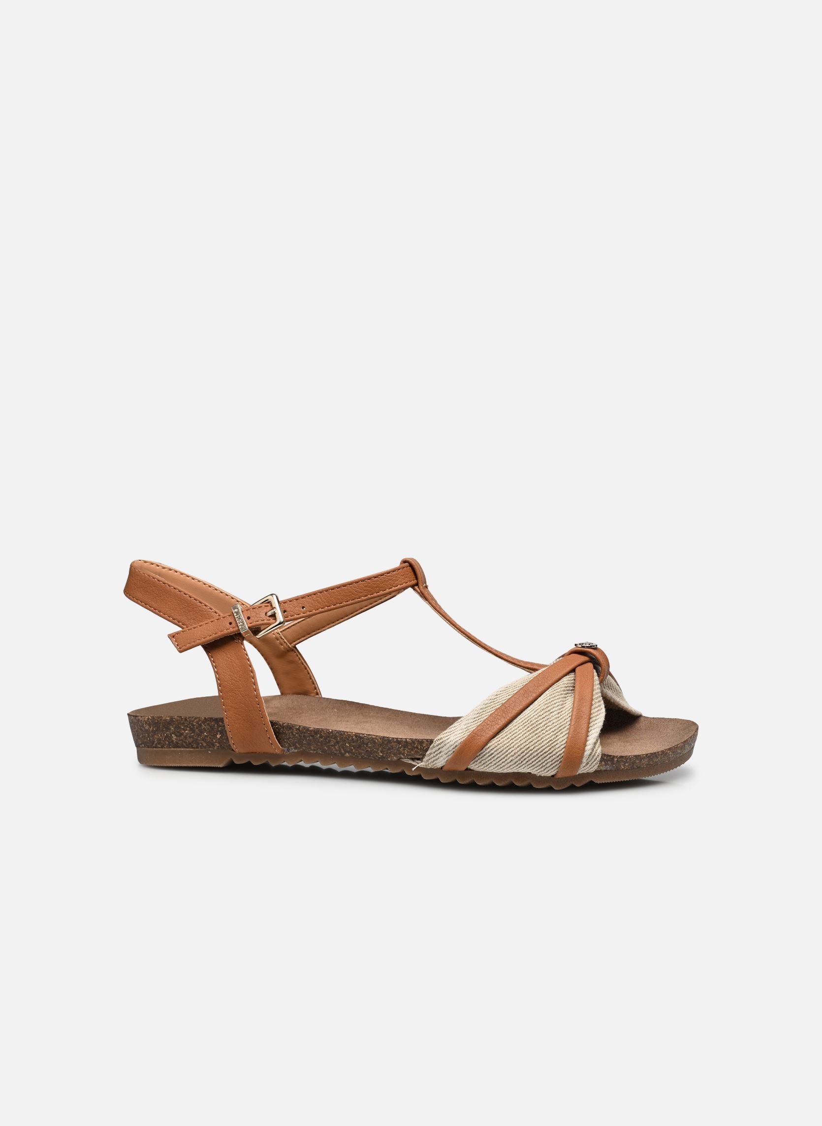 Sandales plates 1307814 femme beige Mustang shoes Sandales plates 1307814 femme beige Jeansbeige