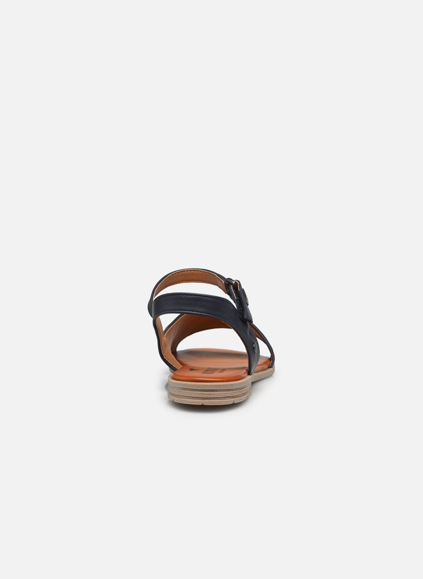 Platte sandalen 1388807 dames blauw Mustang shoes Platte sandalen 1388807 dames blauw Navy