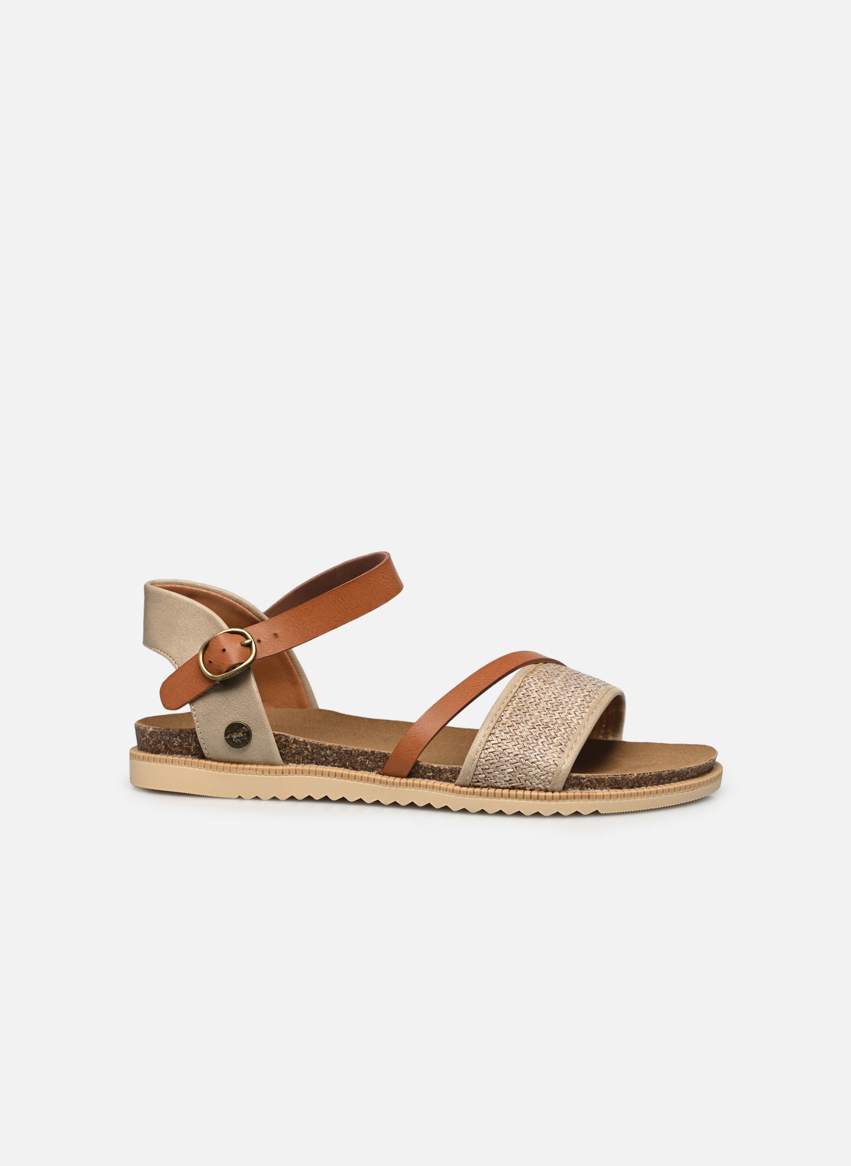 Sandales plates 1392808 femme beige Mustang shoes Sandales plates 1392808 femme beige Beige