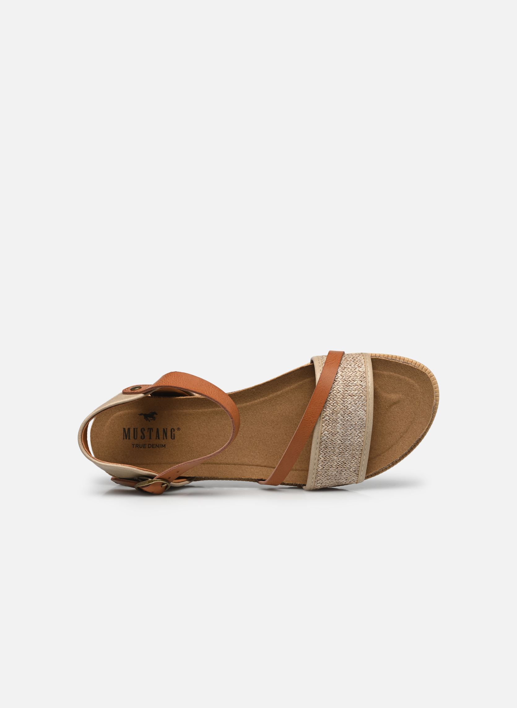 Sandales plates 1392808 femme beige Mustang shoes Sandales plates 1392808 femme beige Beige