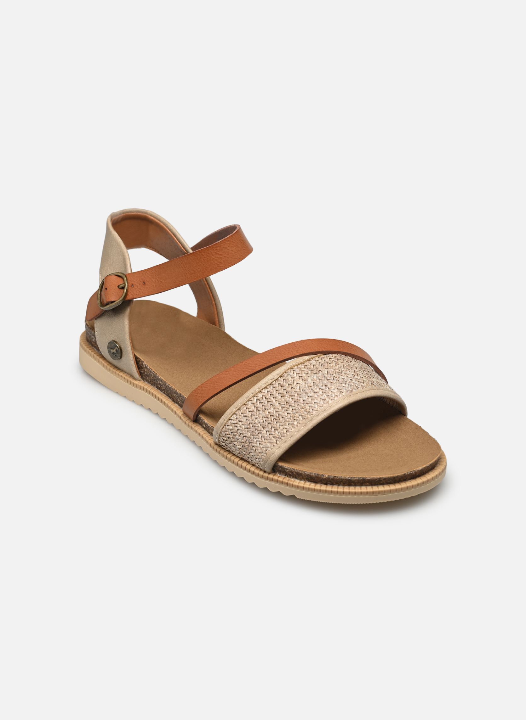 Sandales plates 1392808 femme beige Mustang shoes Sandales plates 1392808 femme beige Beige