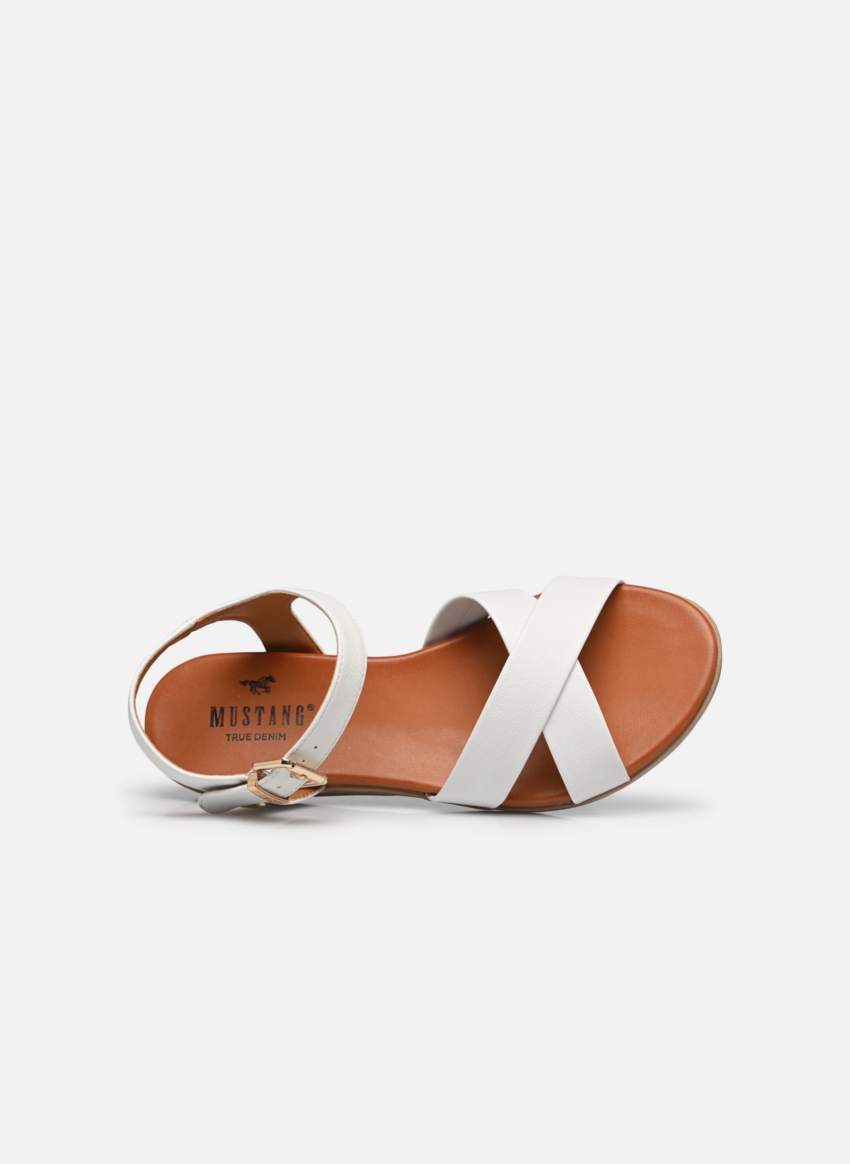 Flache Sandalen 1424808 damen weiß Mustang shoes Flache Sandalen 1424808 damen weiß Weiss