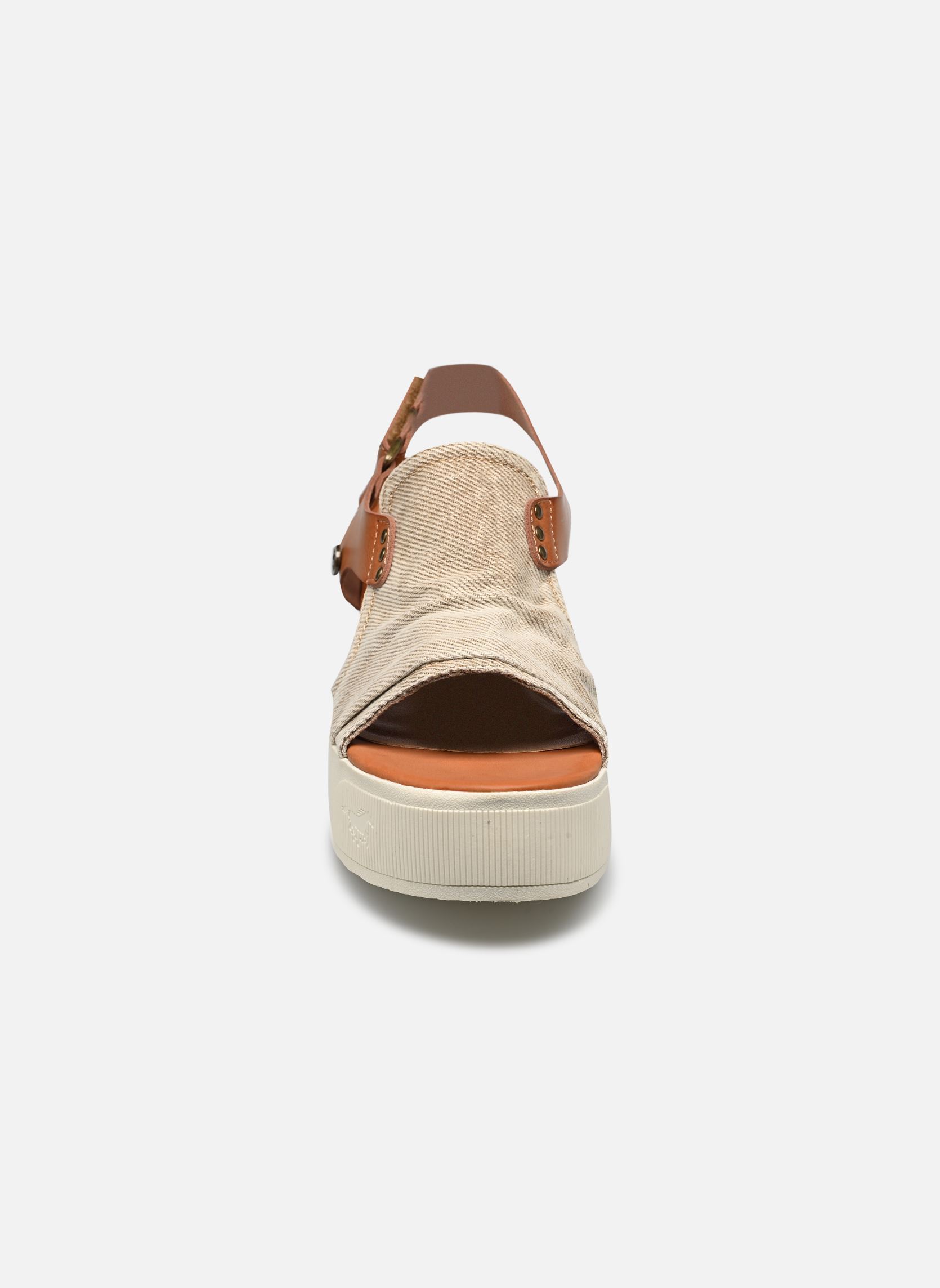 Sandales compensées et plateformes 1459804 femme beige Mustang shoes Sandales compensées et plateformes 1459804 femme beige JEANSBEIGE