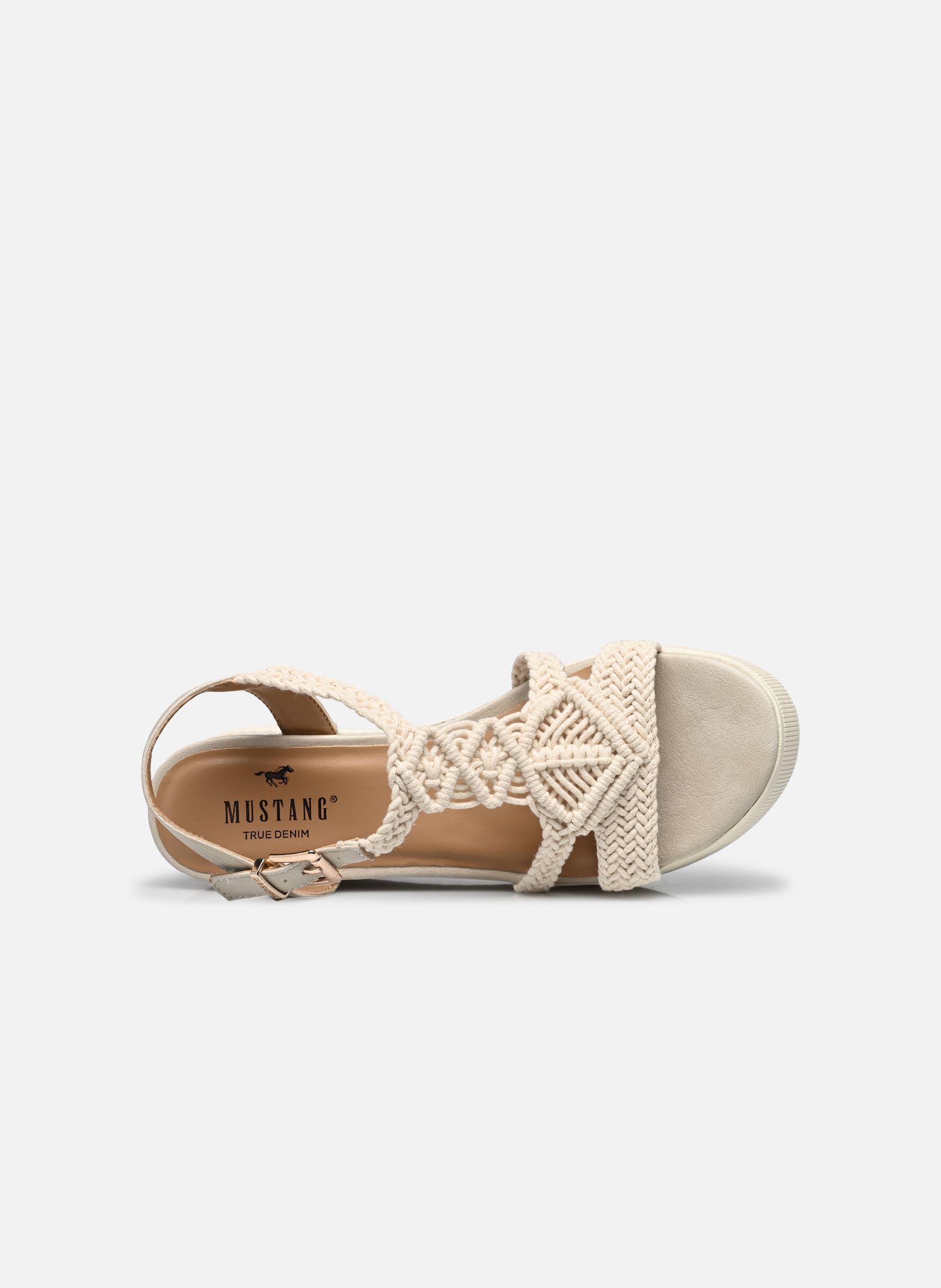 Sandalias y plataformas de cuña 1459805 mujer blanco Mustang shoes Sandalias y plataformas de cuña 1459805 mujer blanco Ivory