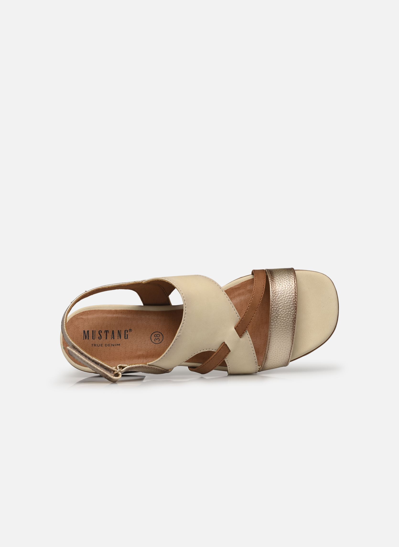 Sandalen 1494802 dames wit Mustang shoes Sandalen 1494802 dames wit Ivory