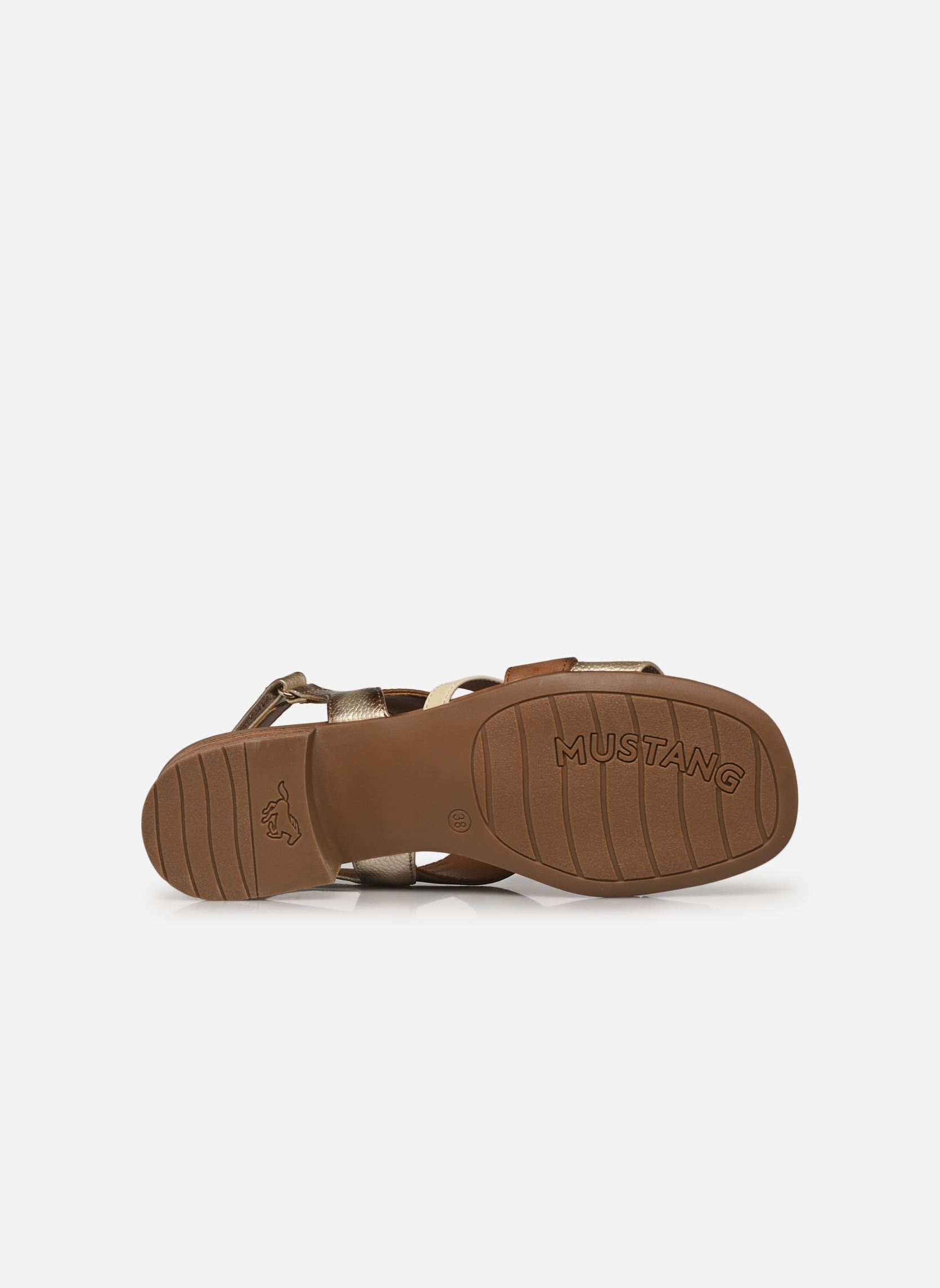 Sandalen 1494802 dames bruin Mustang shoes Sandalen 1494802 dames bruin Cognac