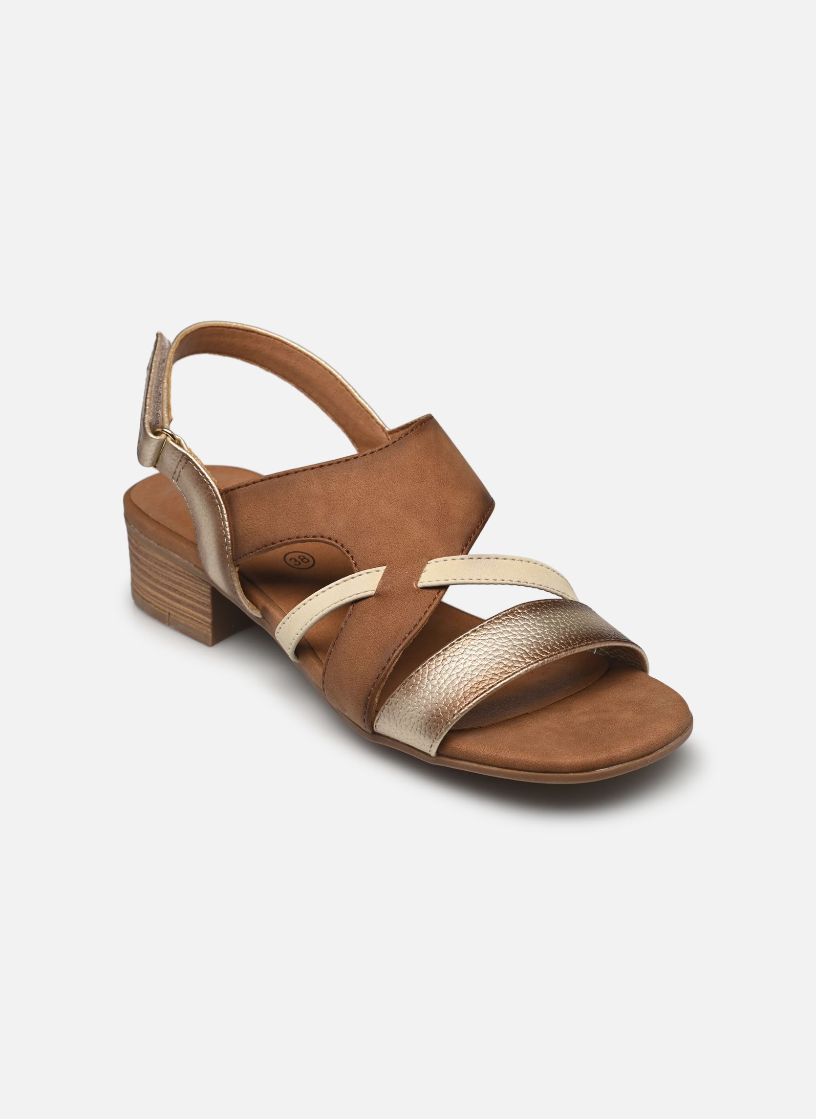 Sandalen 1494802 dames bruin Mustang shoes Sandalen 1494802 dames bruin Cognac