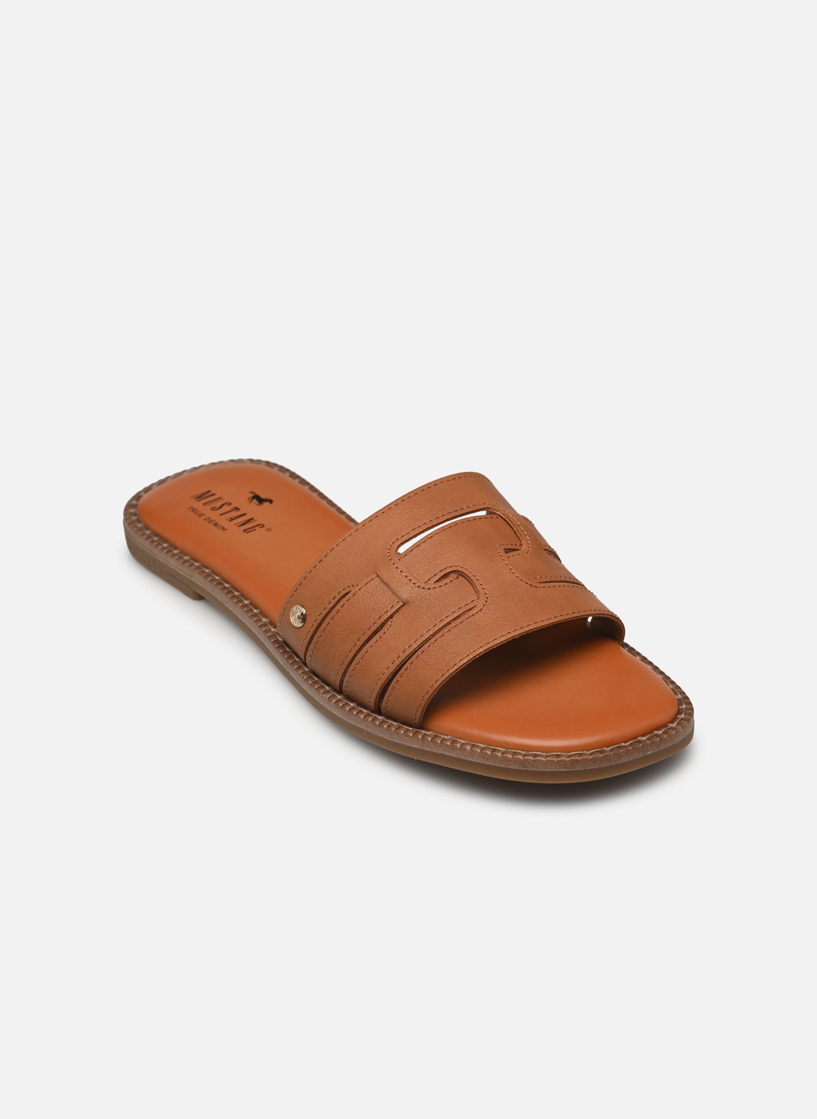 Pantoletten 1519701 damen braun Mustang shoes Pantoletten 1519701 damen braun Hellbraun