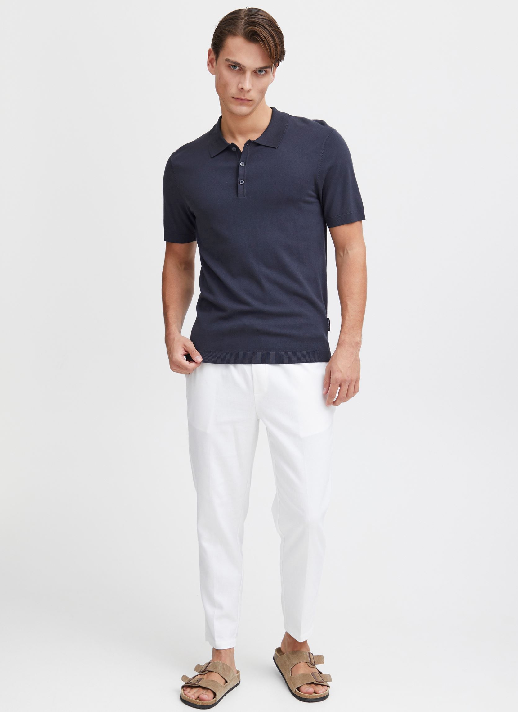 Polos manches courtes CFKARLO SS polo knit homme bleu Casual Friday Polos manches courtes CFKARLO SS polo knit homme bleu DARK NAVY