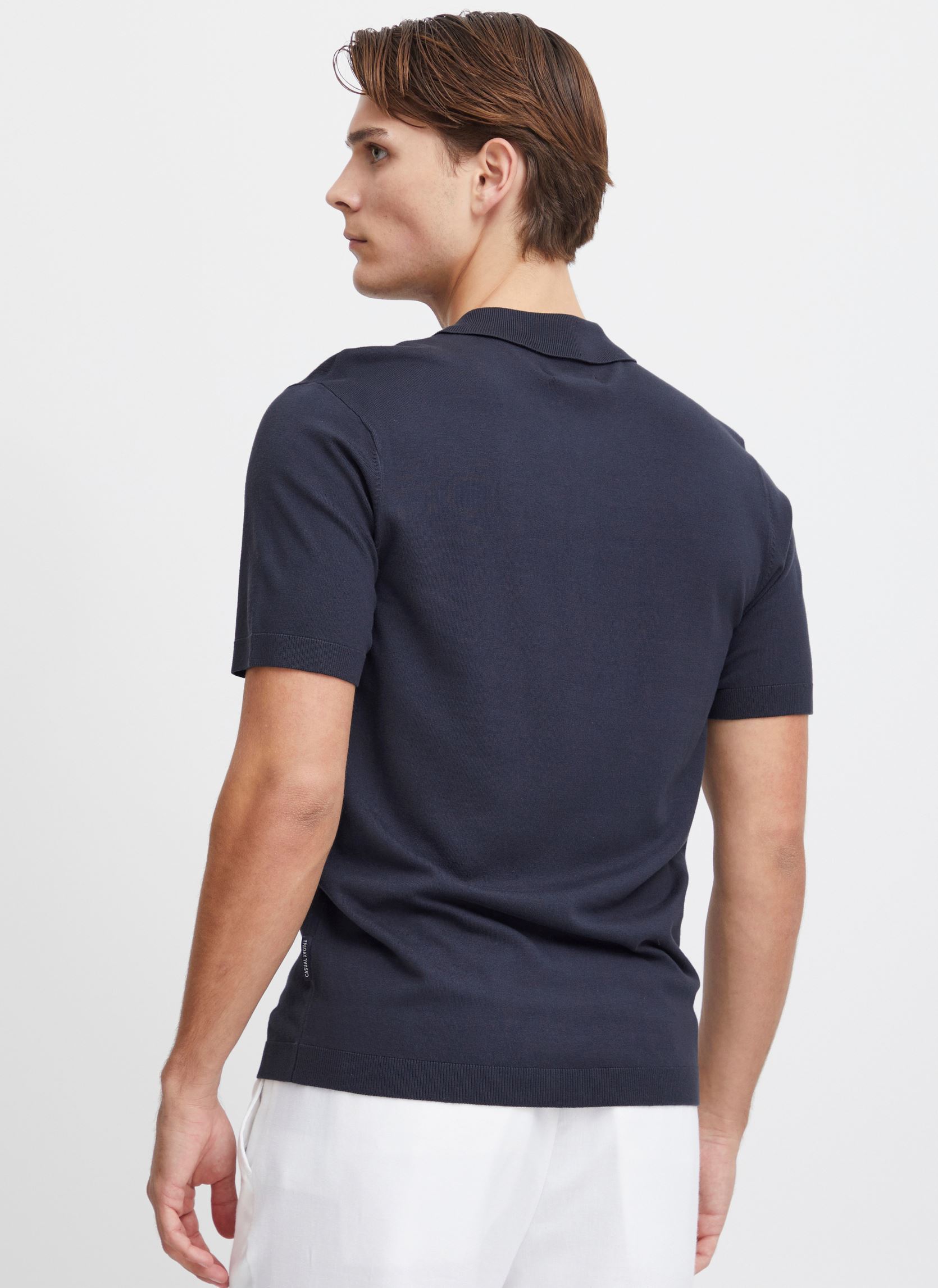 Polos manches courtes CFKARLO SS polo knit homme bleu Casual Friday Polos manches courtes CFKARLO SS polo knit homme bleu DARK NAVY