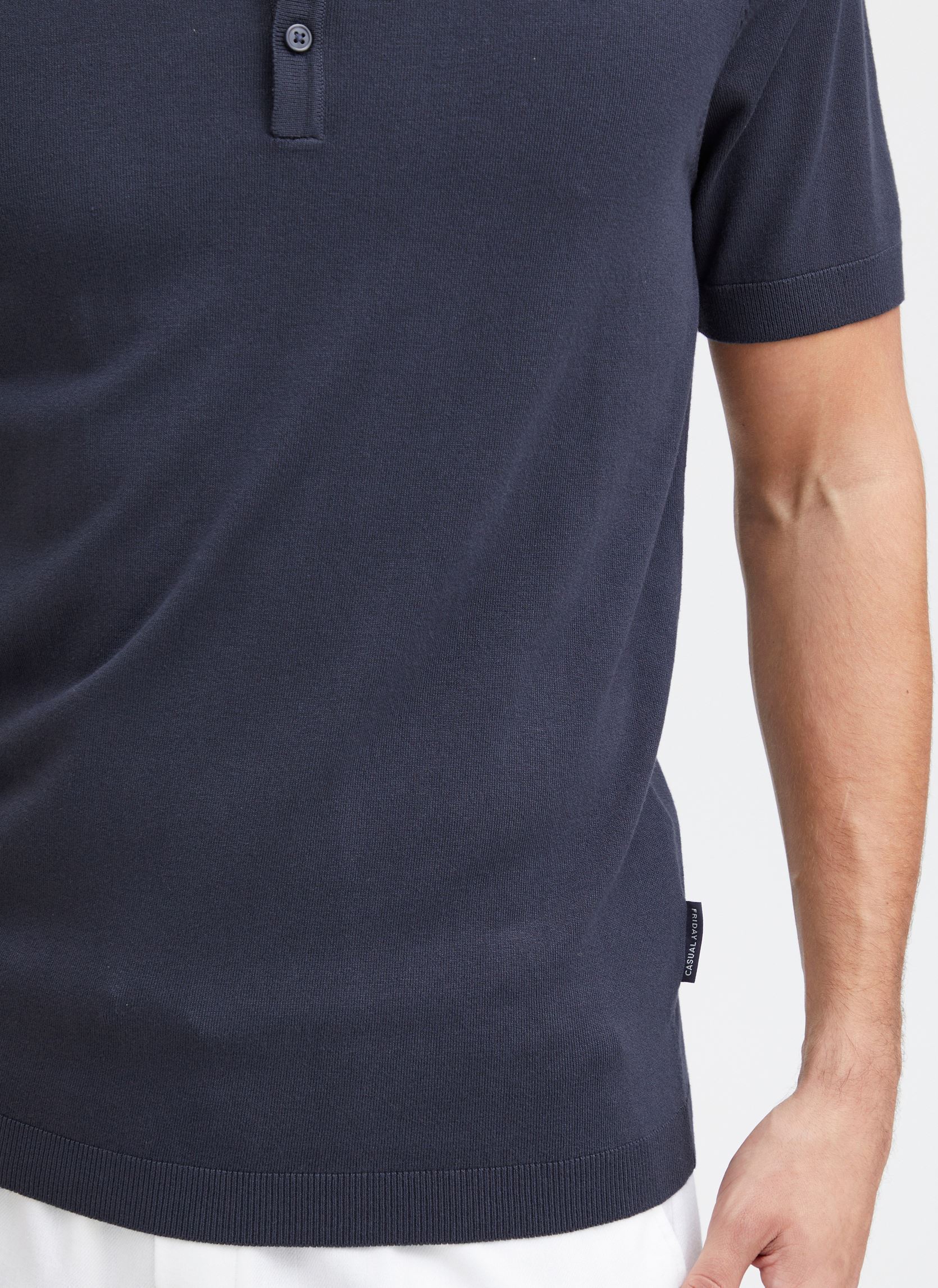 Polos manches courtes CFKARLO SS polo knit homme bleu Casual Friday Polos manches courtes CFKARLO SS polo knit homme bleu DARK NAVY