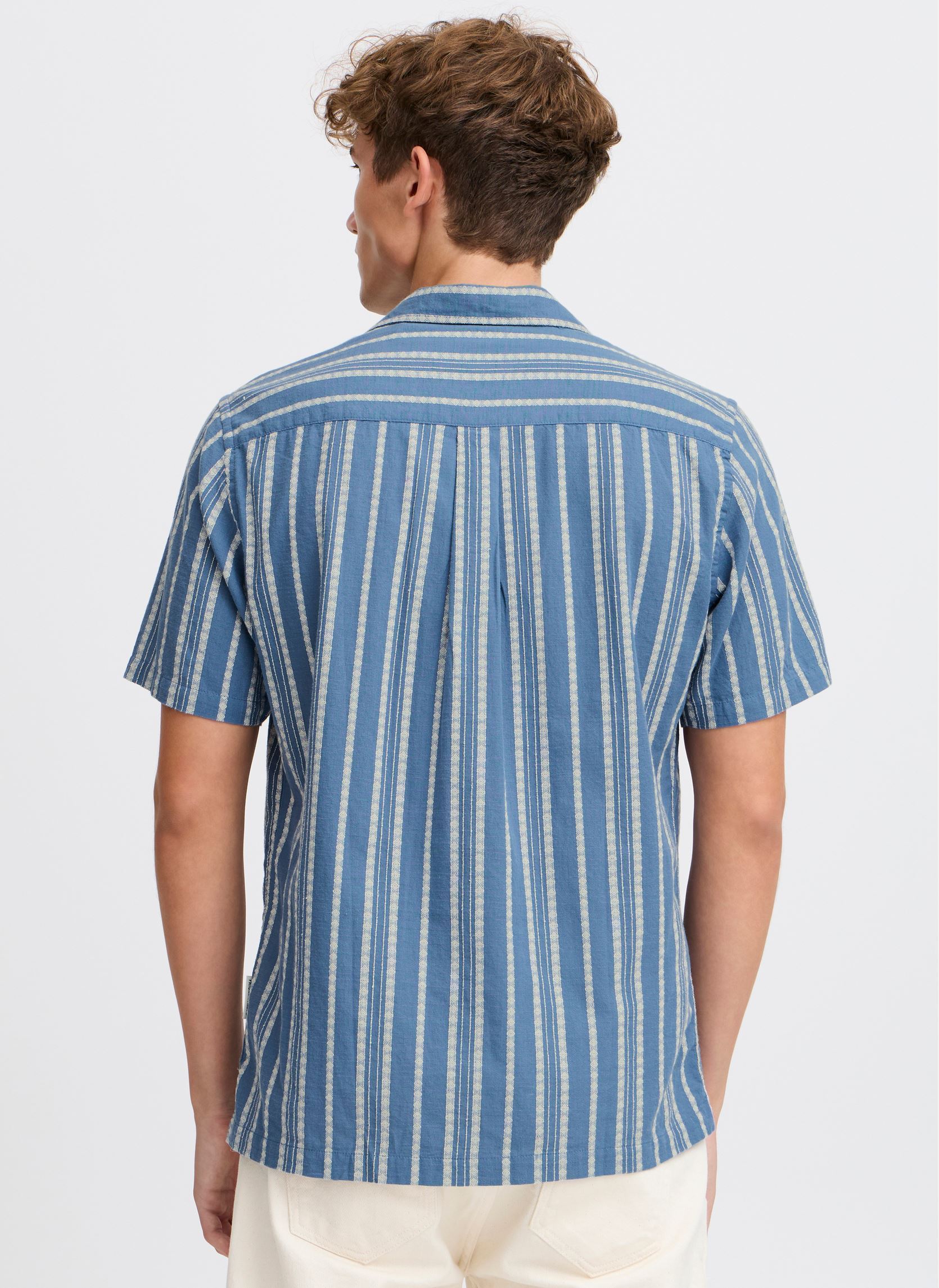 Hemden CFMILTON SS RC dobby striped shirt herren blau Casual Friday Hemden CFMILTON SS RC dobby striped shirt herren blau RIVERSIDE