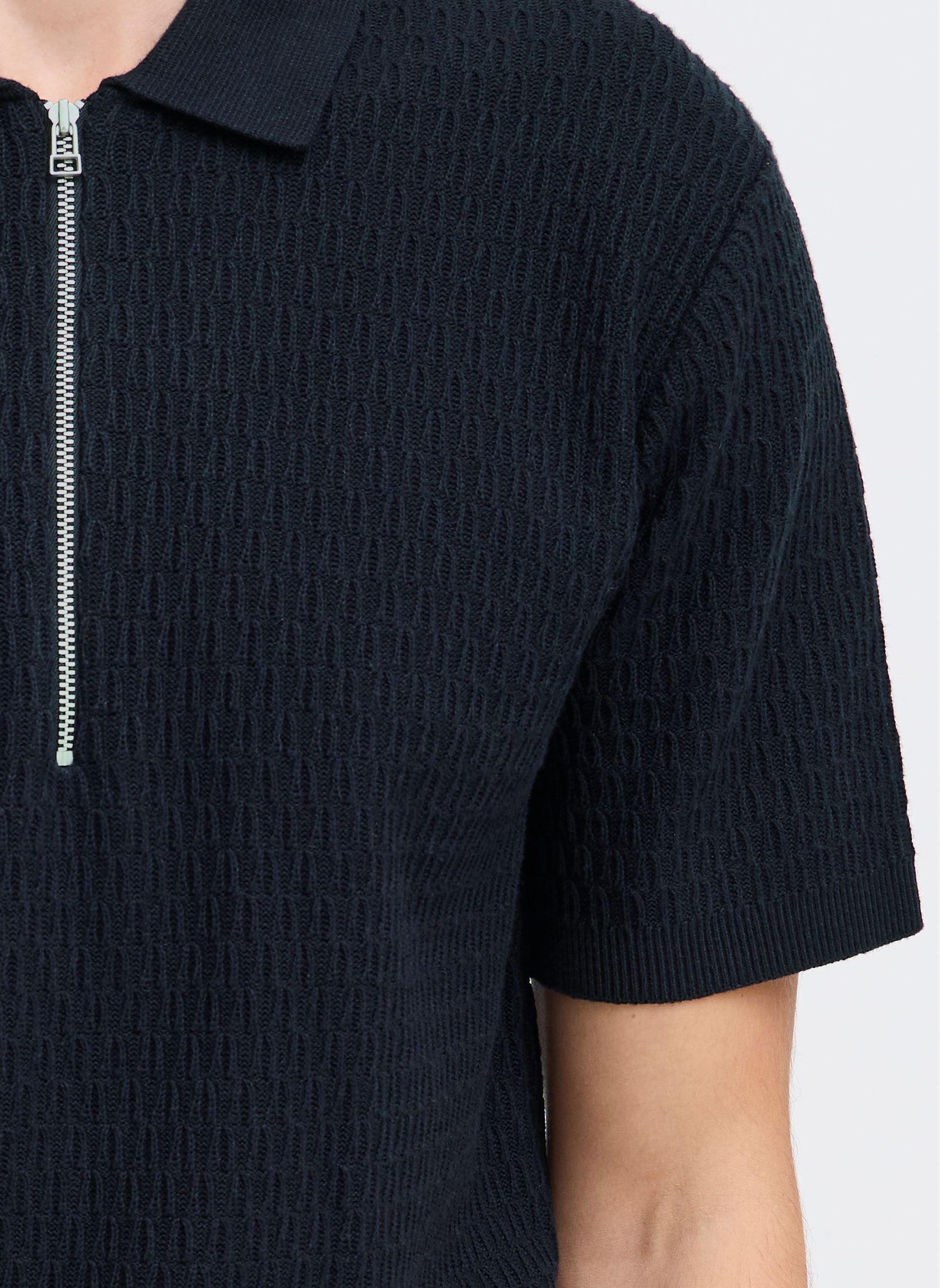 Polos manches courtes CFJOE SS structured polo knit homme bleu Casual Friday Polos manches courtes CFJOE SS structured polo knit homme bleu DARK NAVY