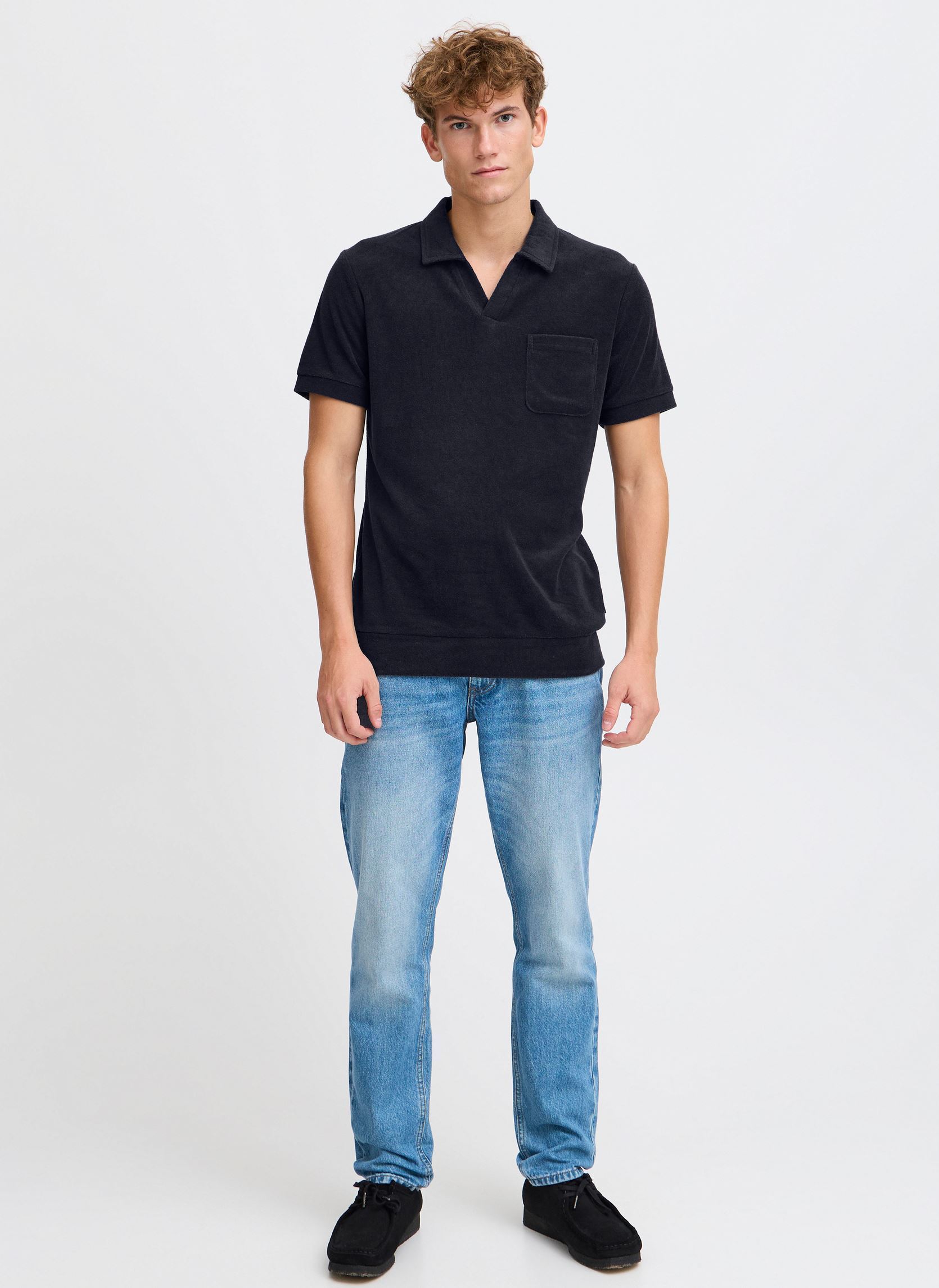 Kurzarm-Poloshirts CFRICHIE frotté polo herren blau Casual Friday Kurzarm-Poloshirts CFRICHIE frotté polo herren blau DARK NAVY