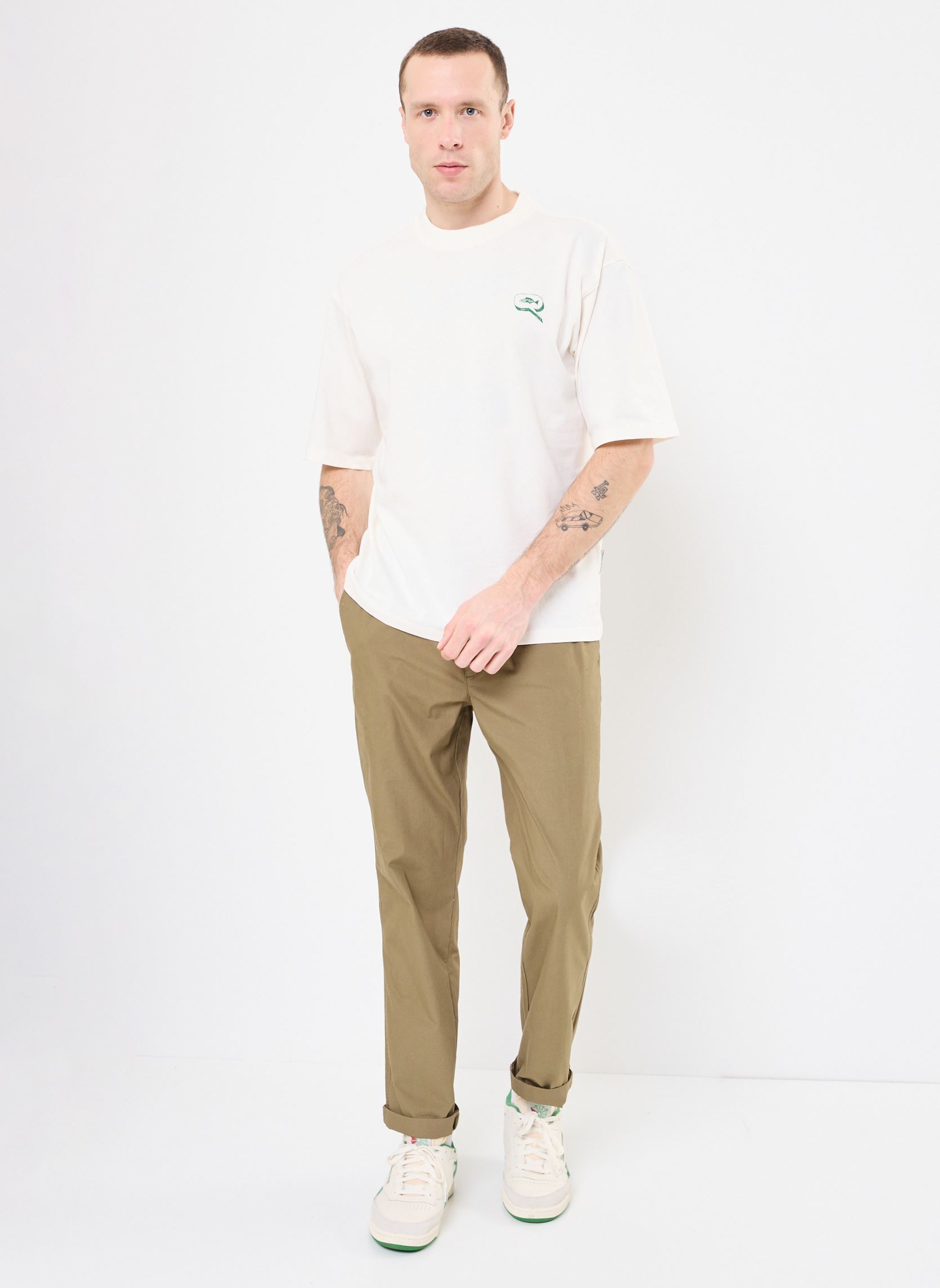 Camisetas de manga corta CFCONRAD 0197 relaxed tee w. fish print hombre blanco Casual Friday Camisetas de manga corta CFCONRAD 0197 relaxed tee w. fish print hombre blanco CLOUD DANCER