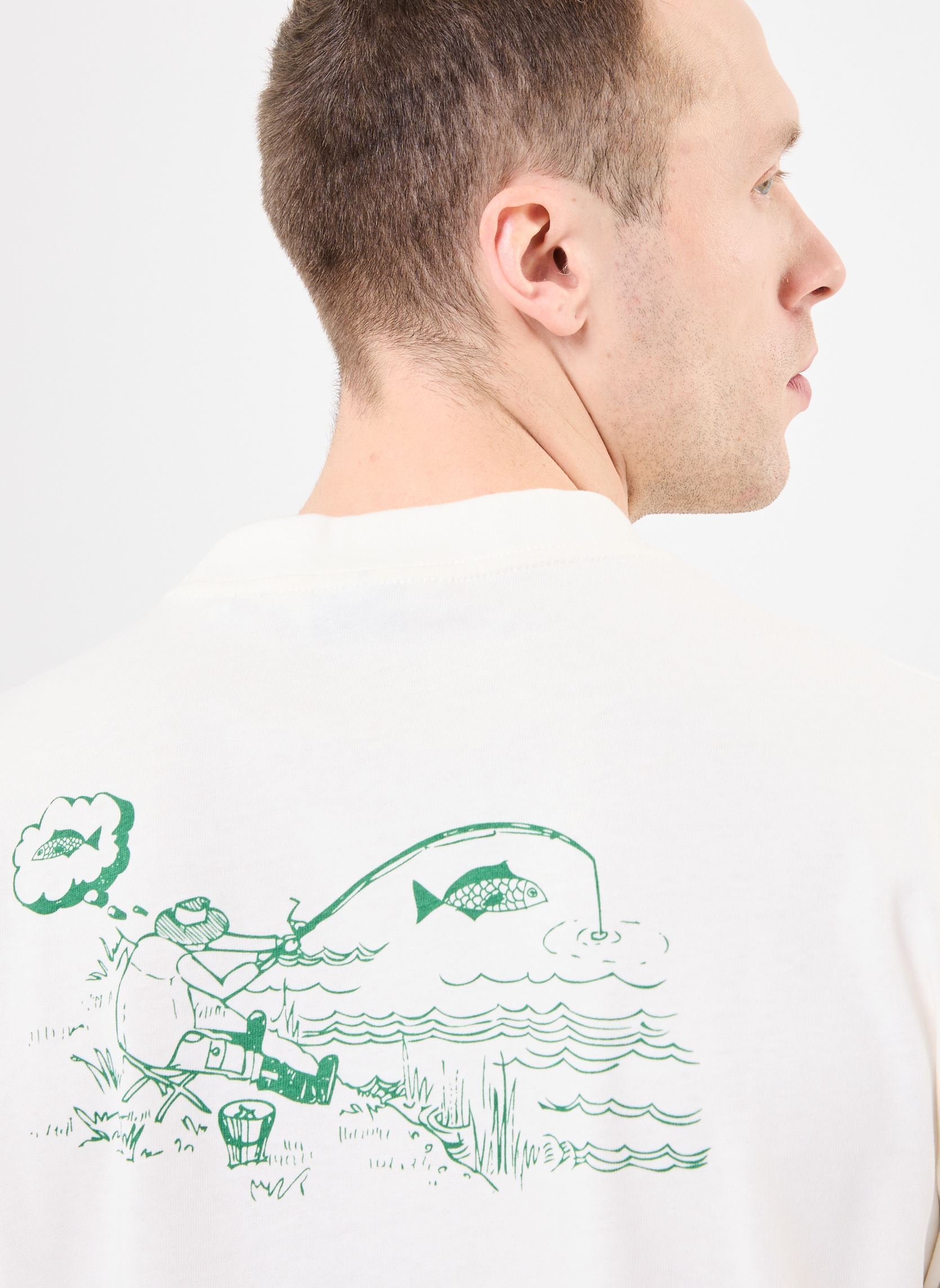 Camisetas de manga corta CFCONRAD 0197 relaxed tee w. fish print hombre blanco Casual Friday Camisetas de manga corta CFCONRAD 0197 relaxed tee w. fish print hombre blanco CLOUD DANCER