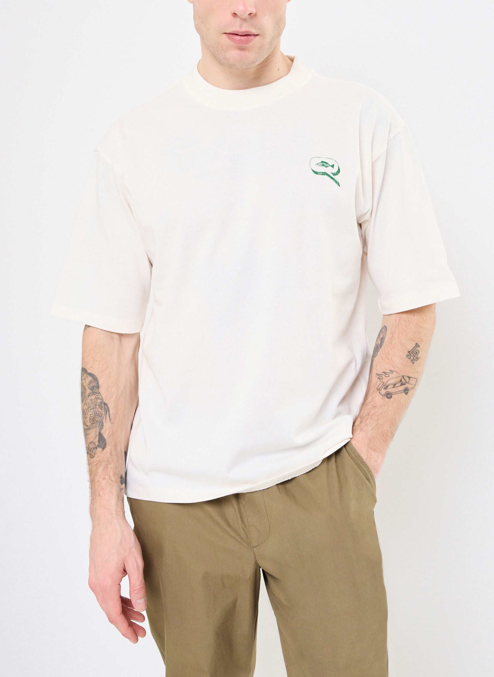 Camisetas de manga corta CFCONRAD 0197 relaxed tee w. fish print hombre blanco Casual Friday Camisetas de manga corta CFCONRAD 0197 relaxed tee w. fish print hombre blanco CLOUD DANCER