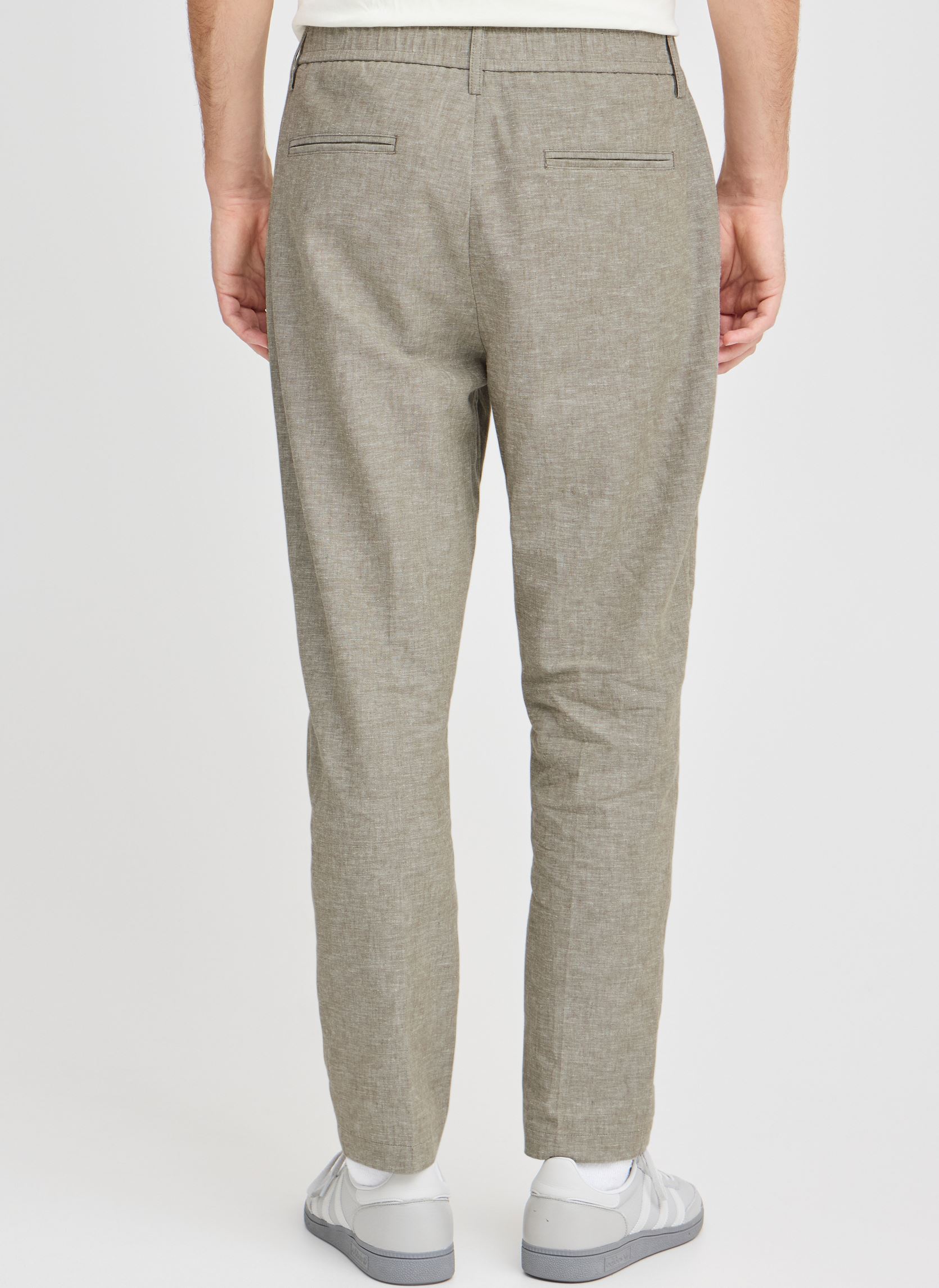 Pantalons droits CFMARC 0144 linen mix pants homme gris Casual Friday Pantalons droits CFMARC 0144 linen mix pants homme gris MERMAID MELANGE