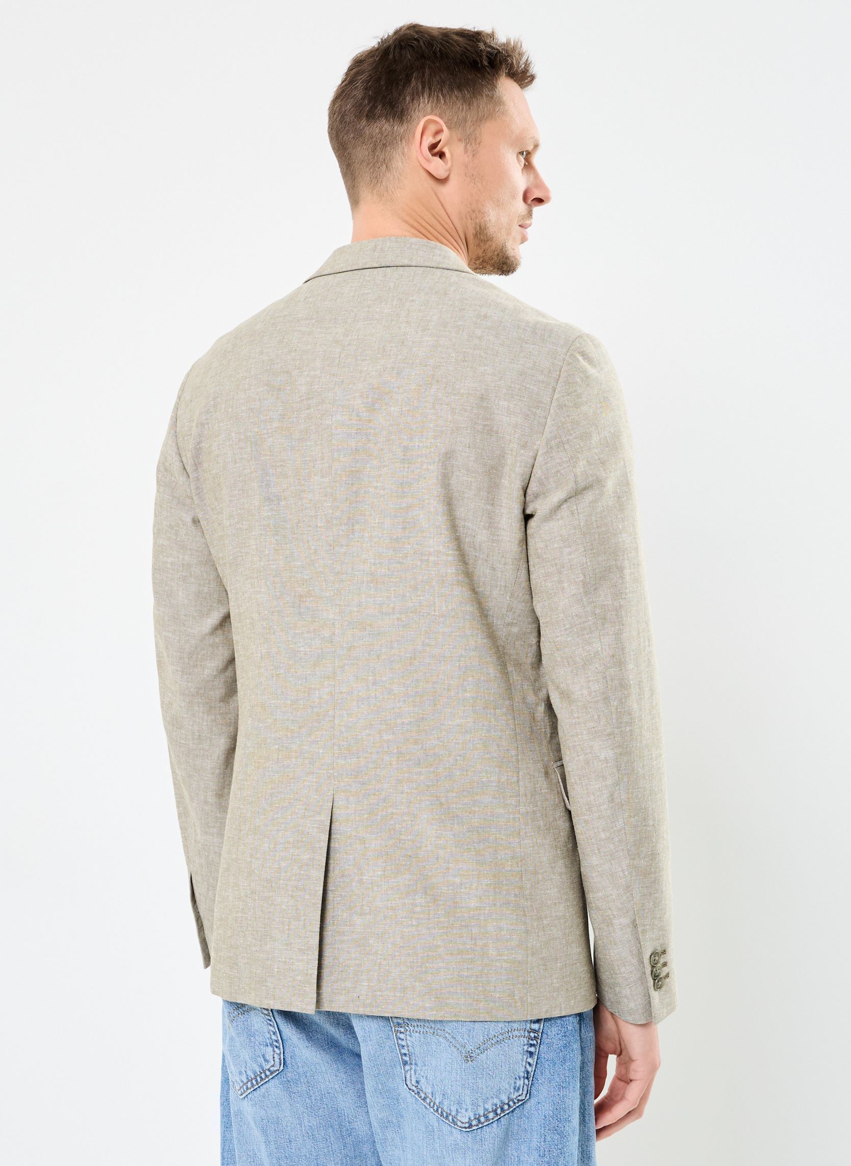 Jacketts / Sakkos CFBILLE 0144 linen mix blazer herren grau Casual Friday Jacketts / Sakkos CFBILLE 0144 linen mix blazer herren grau MERMAID MELANGE