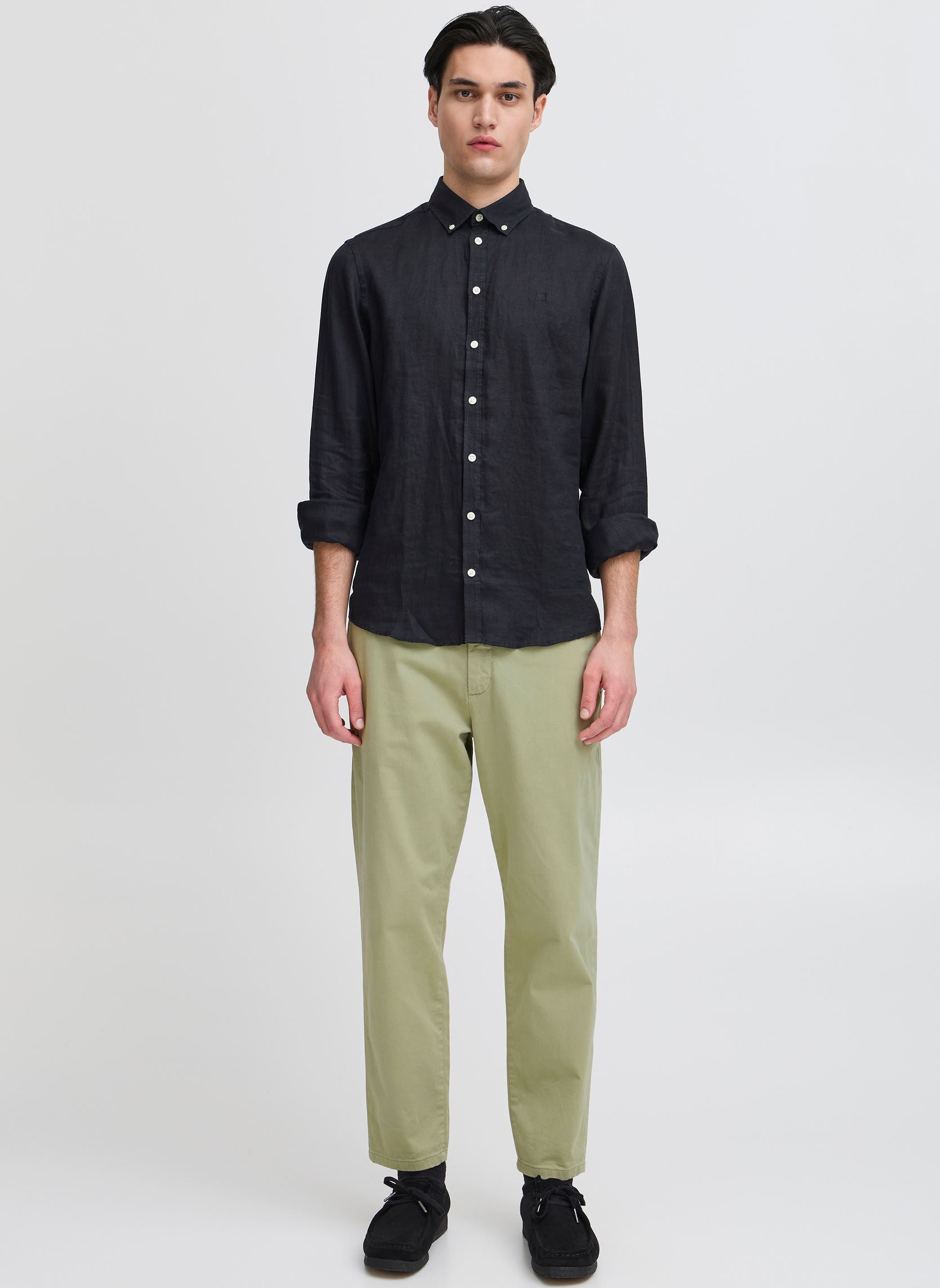 Pantalones rectos CFPEPE garment dyed pants hombre verde Casual Friday Pantalones rectos CFPEPE garment dyed pants hombre verde TEA