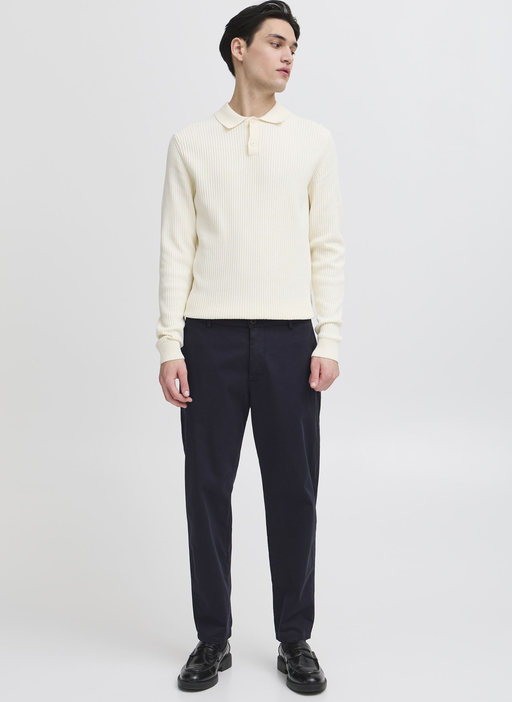 Pantalons droits CFPEPE garment dyed pants homme bleu Casual Friday Pantalons droits CFPEPE garment dyed pants homme bleu DARK NAVY