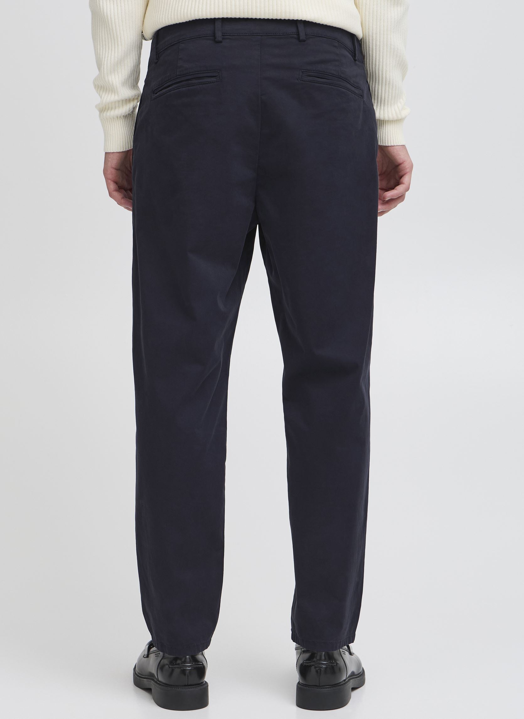 Pantalons droits CFPEPE garment dyed pants homme bleu Casual Friday Pantalons droits CFPEPE garment dyed pants homme bleu DARK NAVY