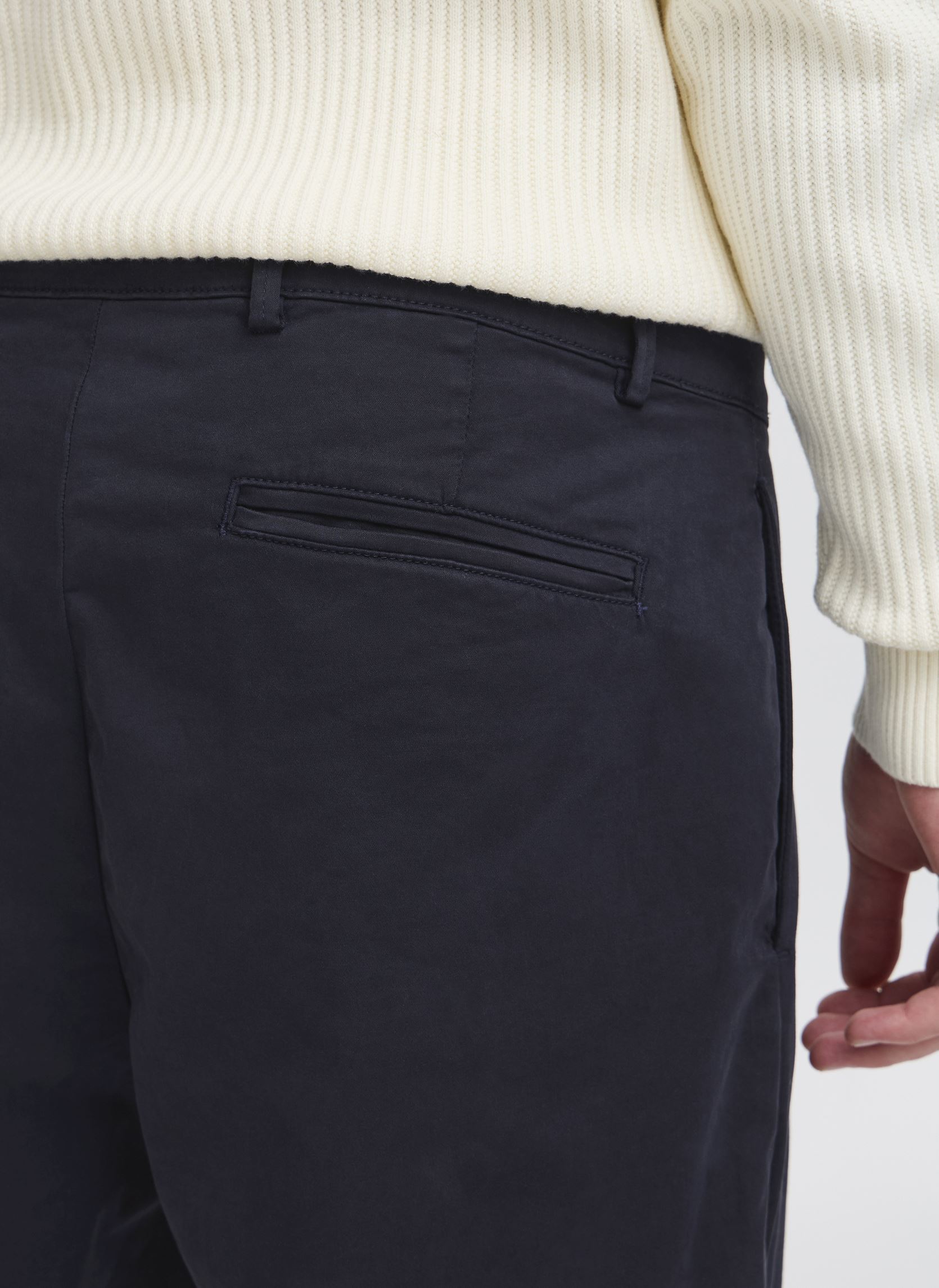 Pantalons droits CFPEPE garment dyed pants homme bleu Casual Friday Pantalons droits CFPEPE garment dyed pants homme bleu DARK NAVY